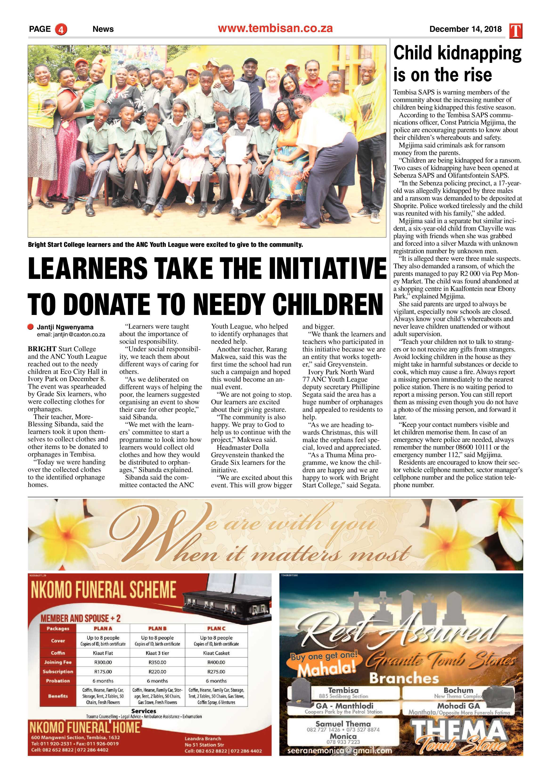 The Tembisan 14 December 2018 page 4