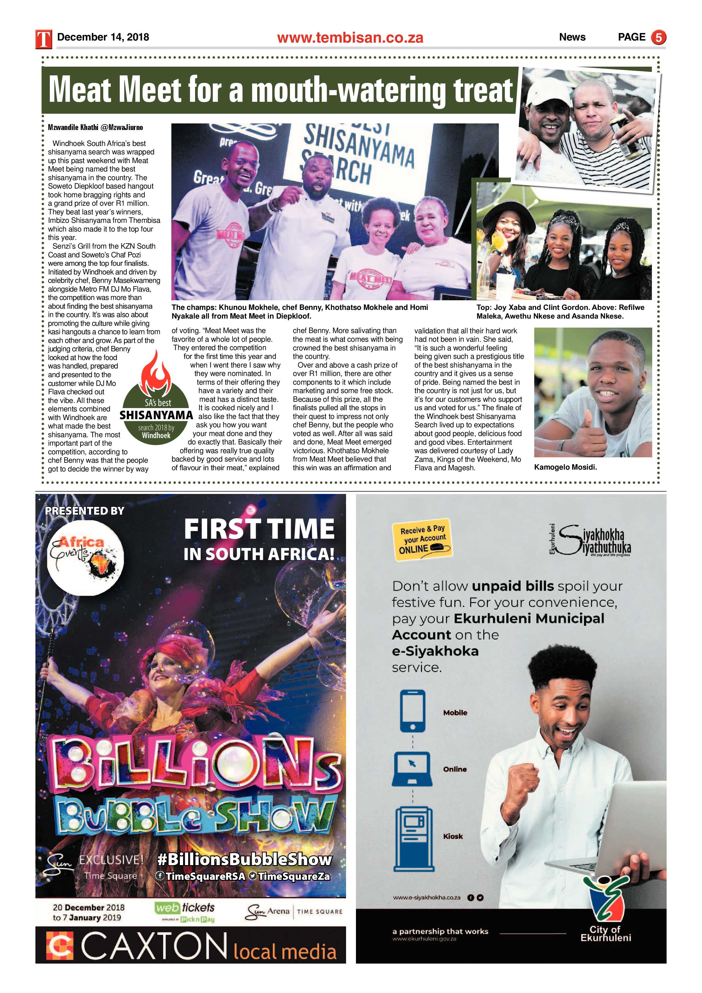 The Tembisan 14 December 2018 page 5