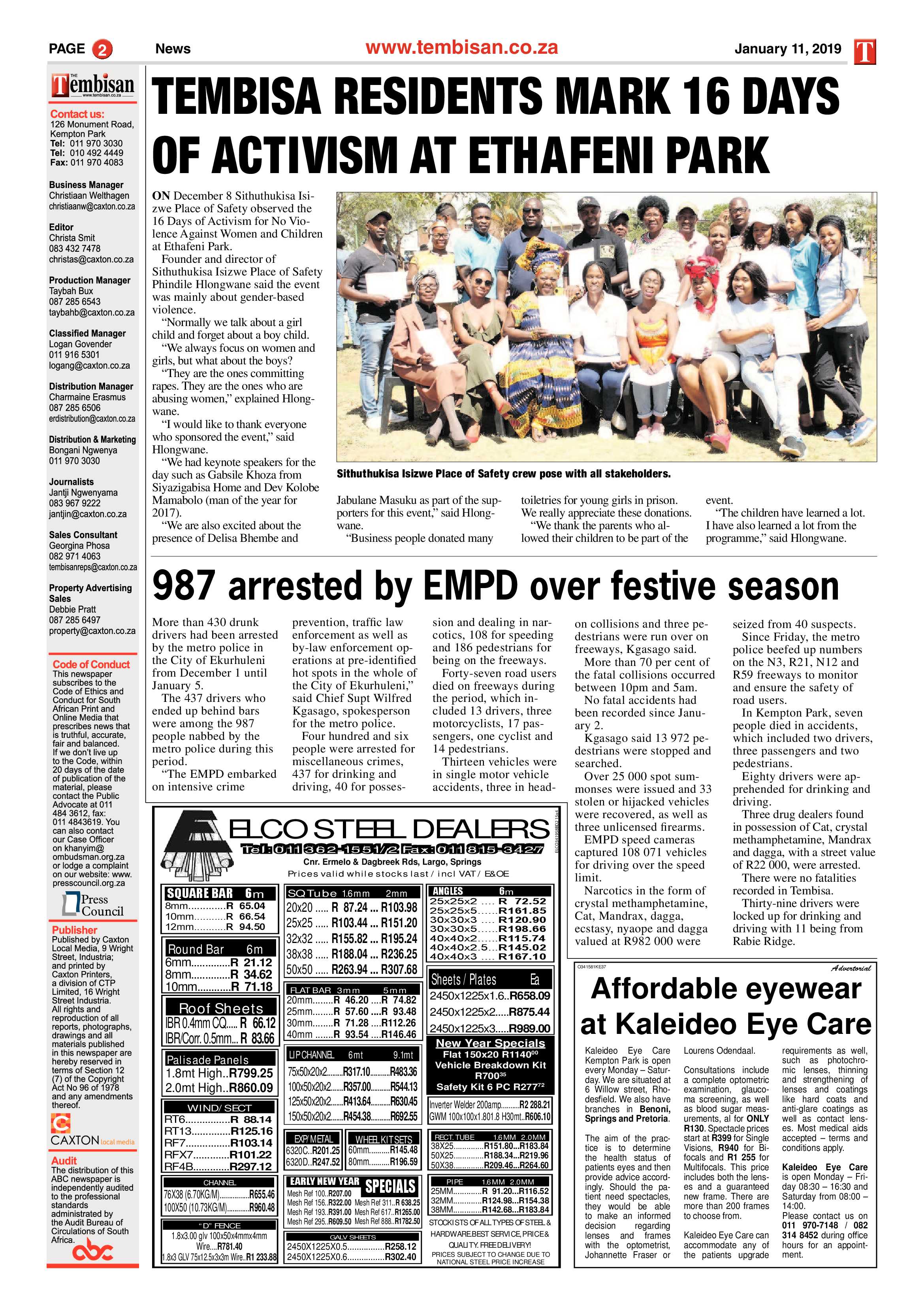 The Tembisan 14 January 2019 page 2
