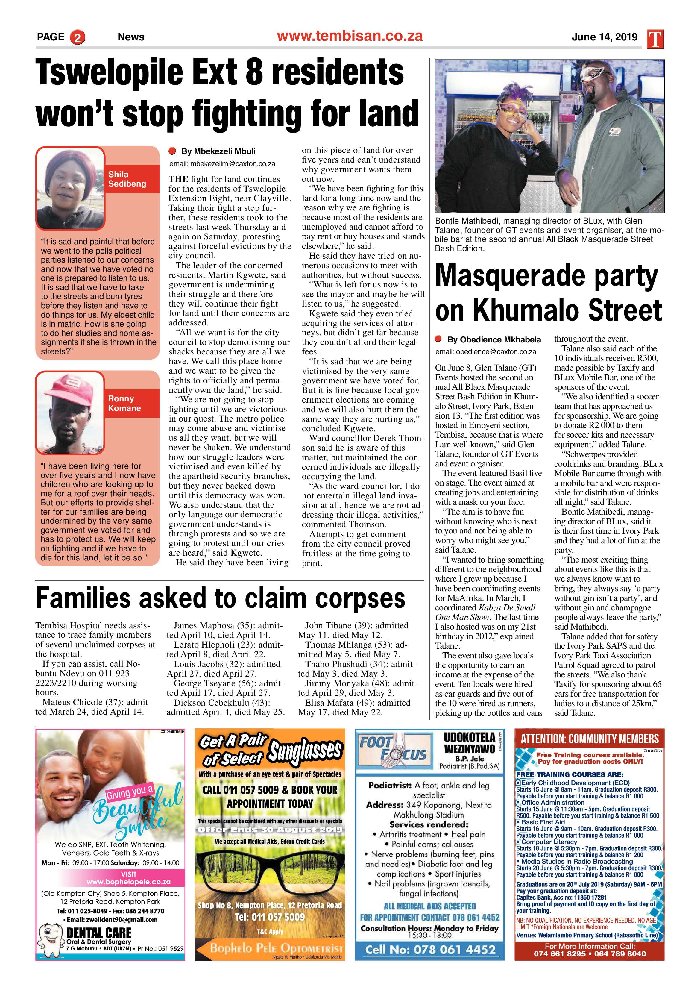 The Tembisan 14 June 2019 page 2