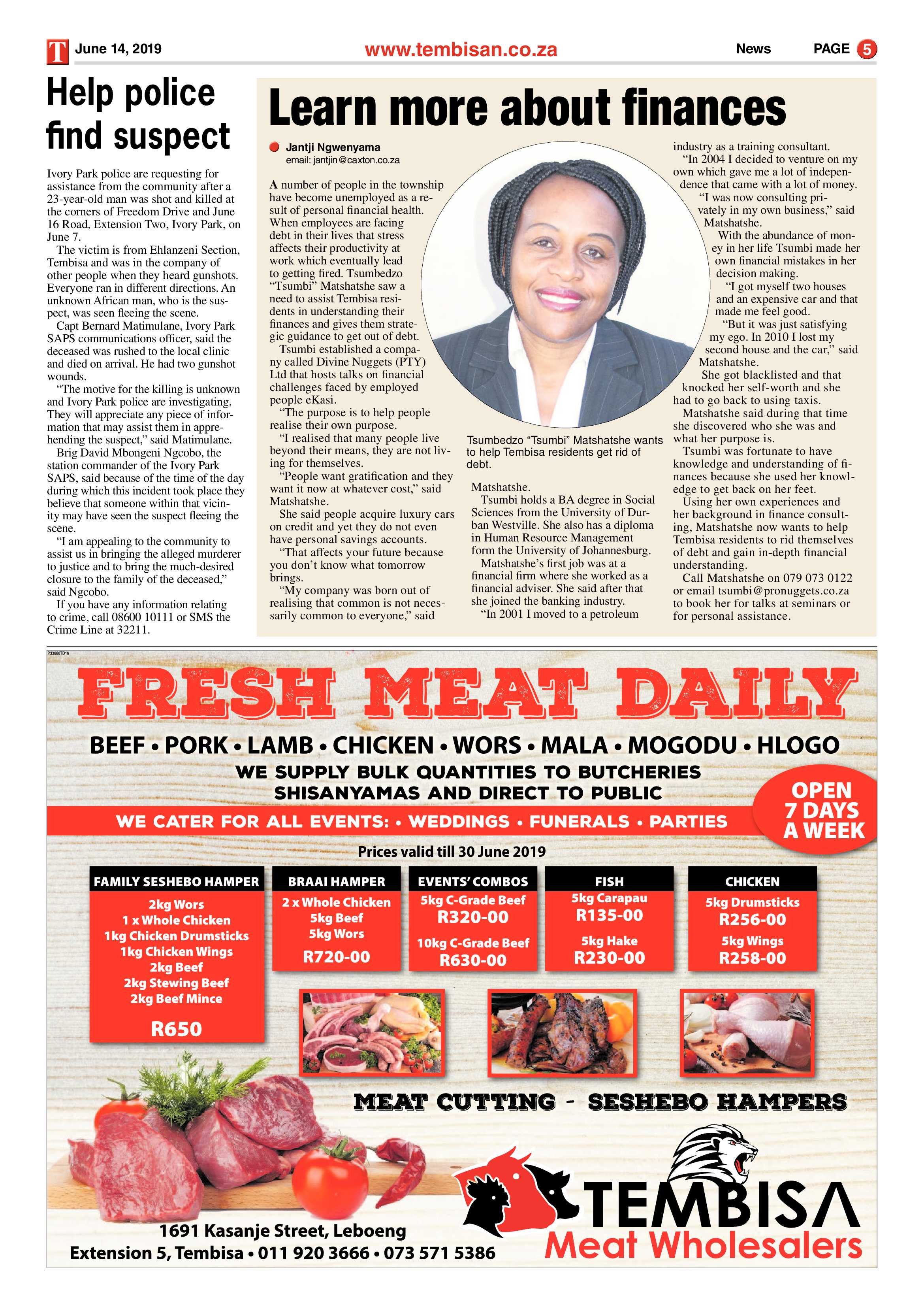 The Tembisan 14 June 2019 page 5