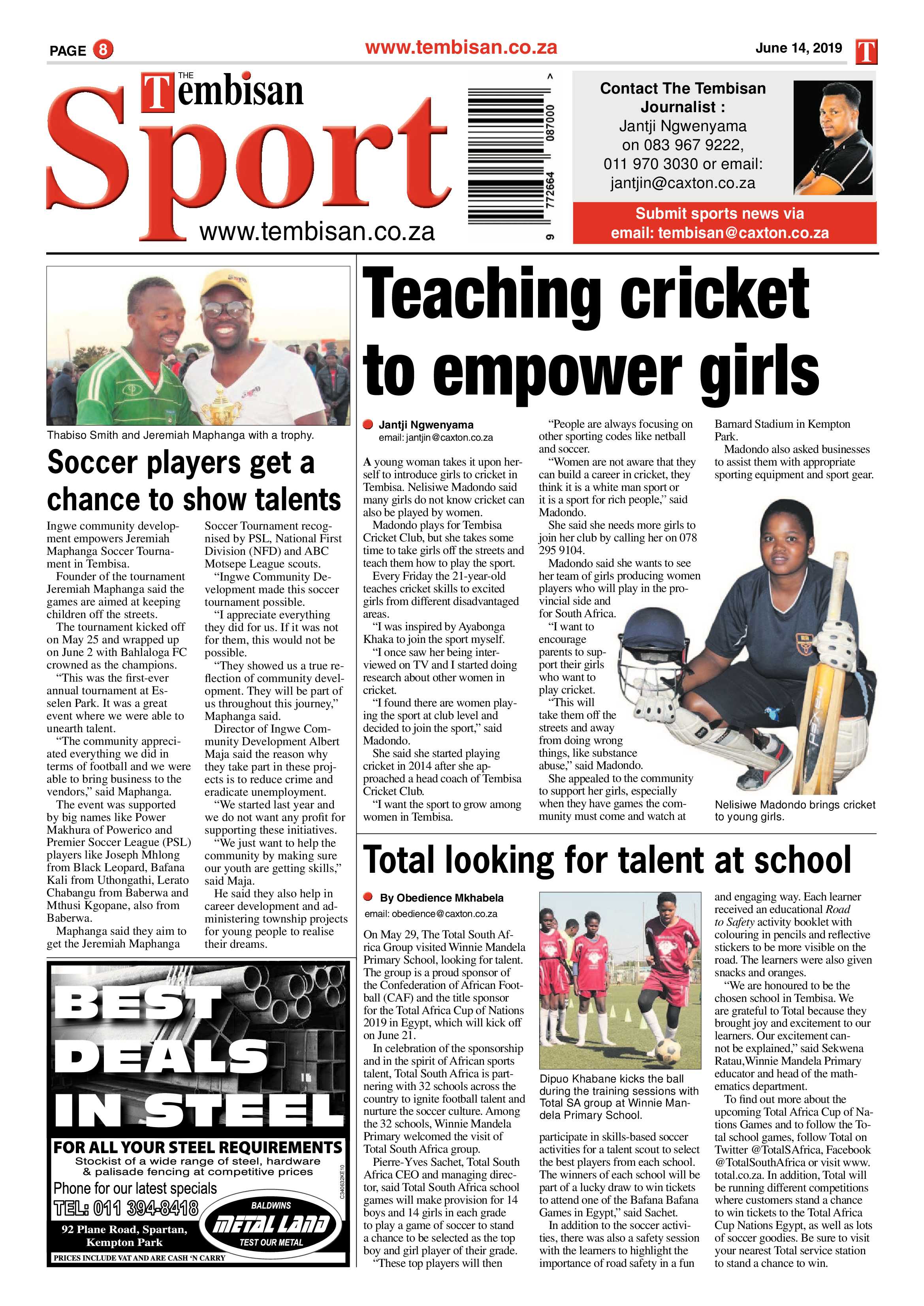 The Tembisan 14 June 2019 page 8