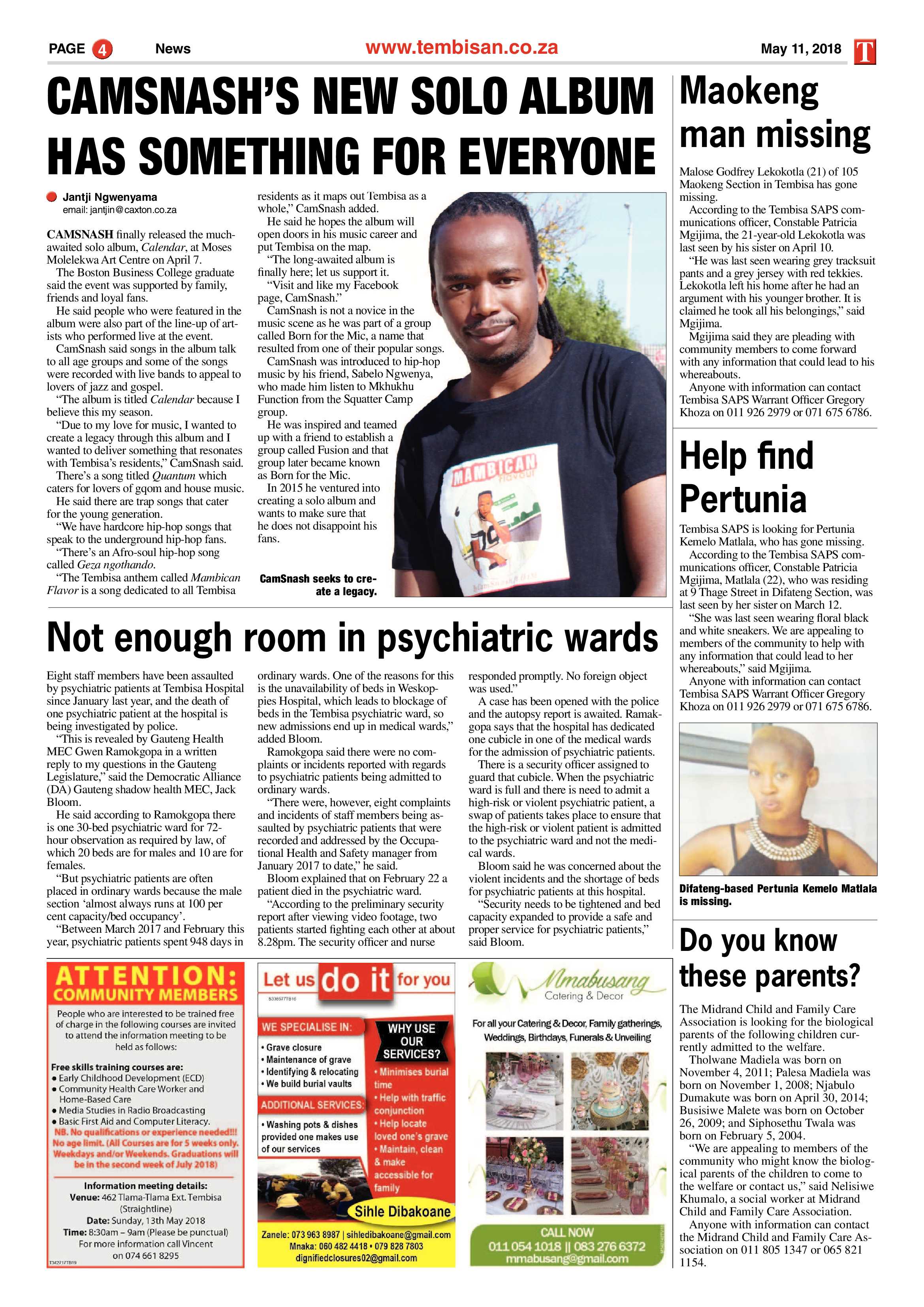 The Tembisan 14 May 2018 page 4