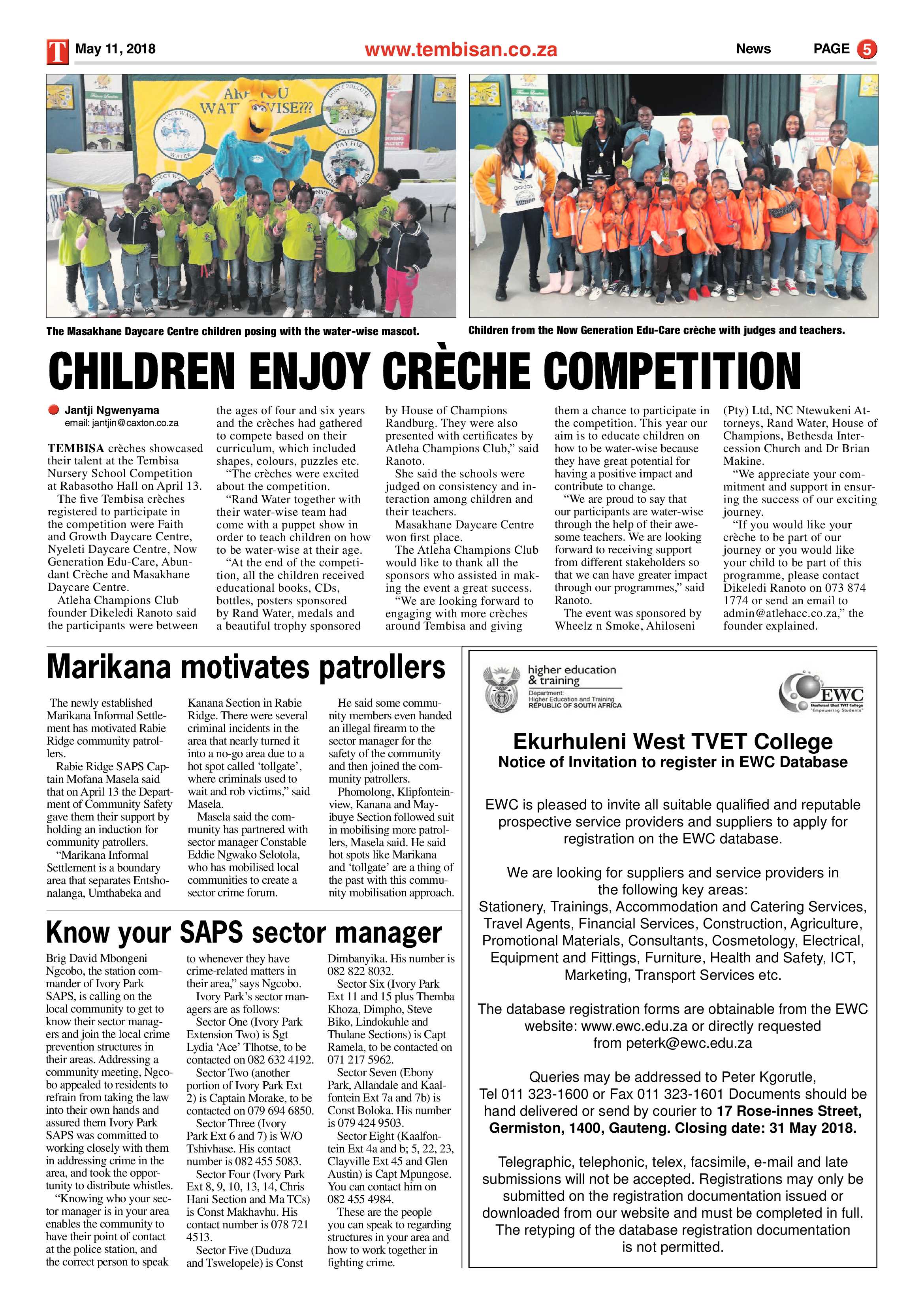 The Tembisan 14 May 2018 page 5