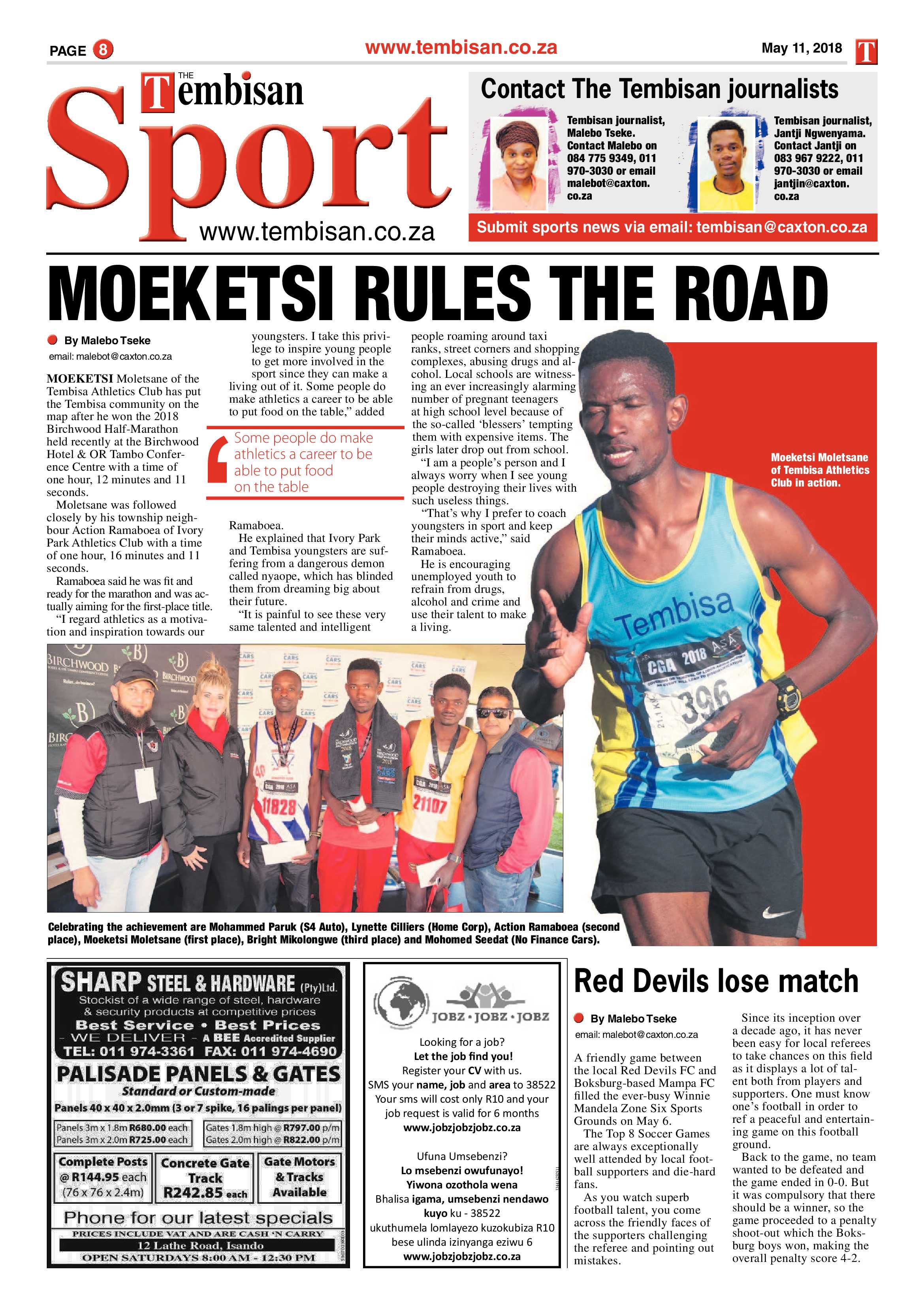 The Tembisan 14 May 2018 page 8