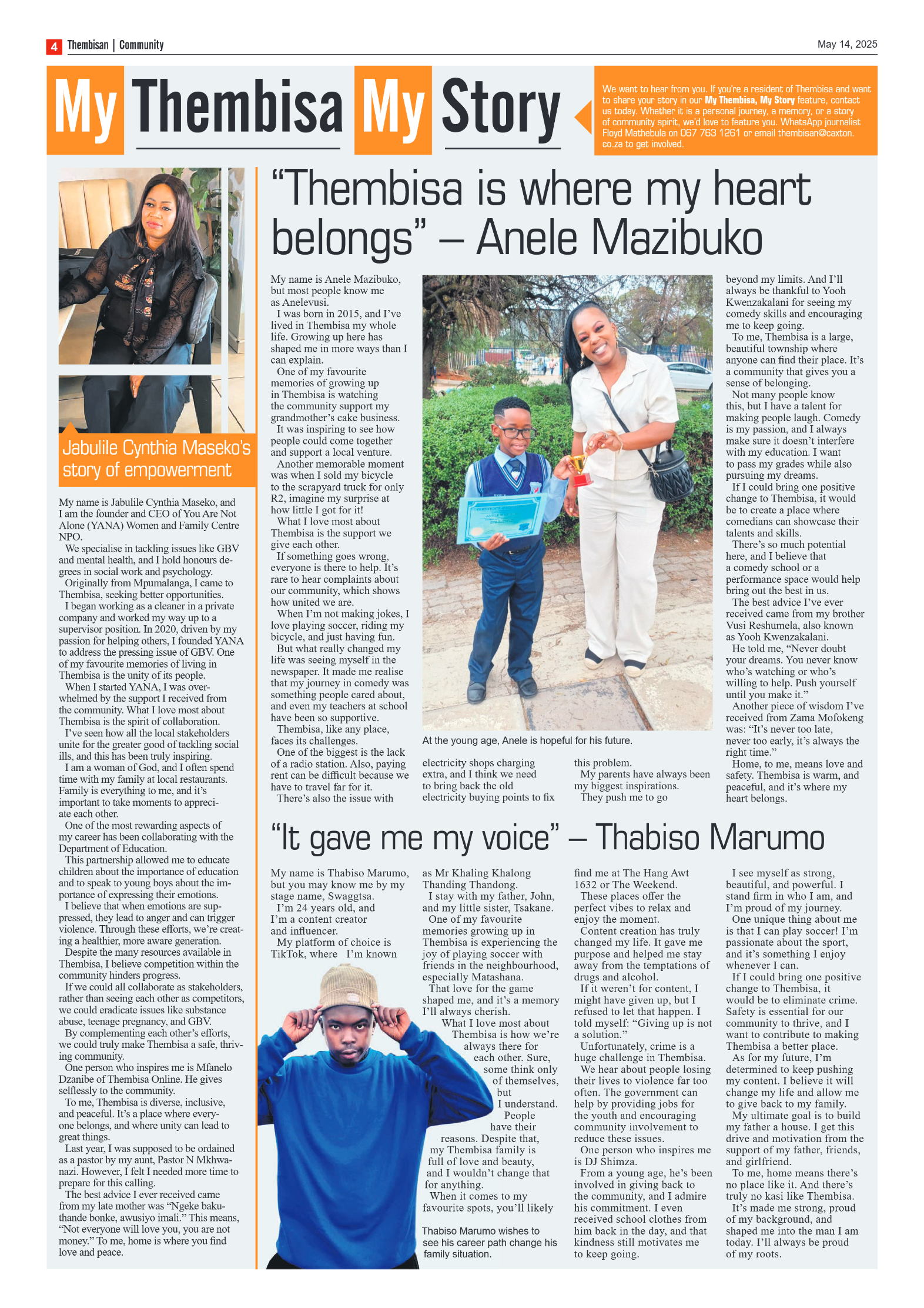 The Tembisan 14 May 2025 page 4