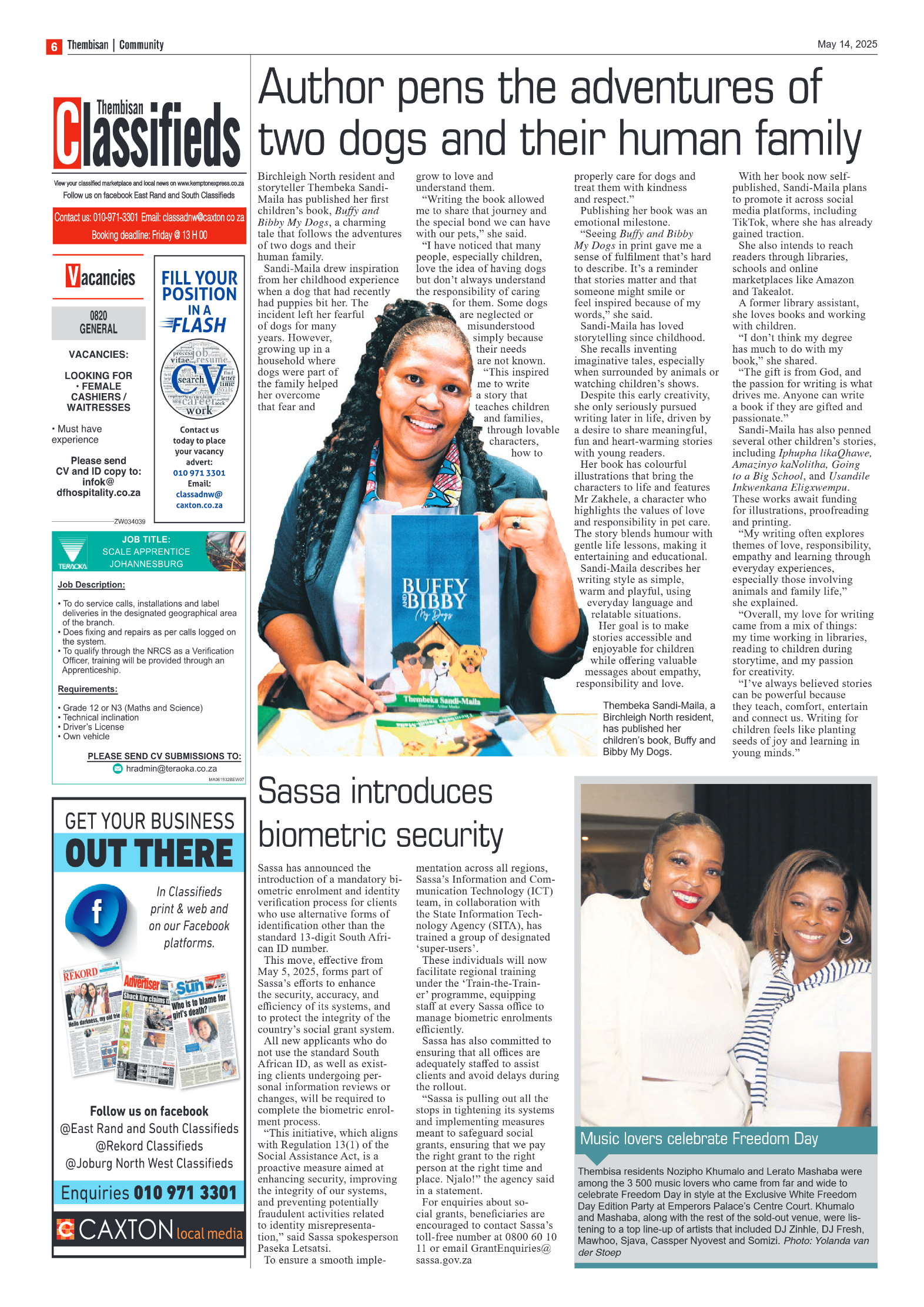 The Tembisan 14 May 2025 page 6