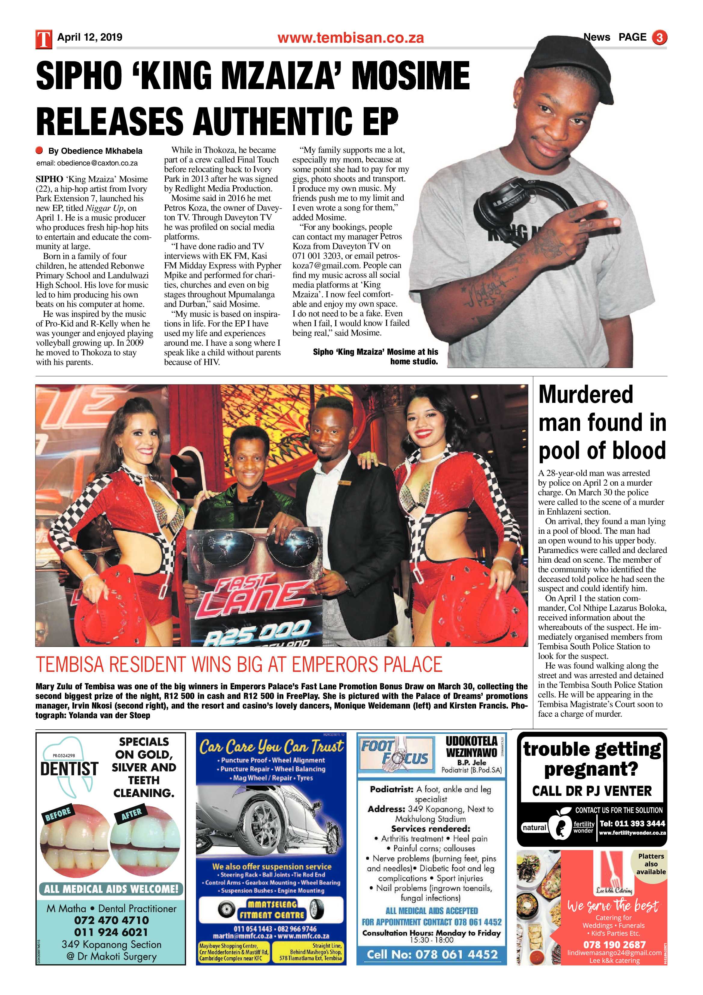The Tembisan 15 April 2019 page 3