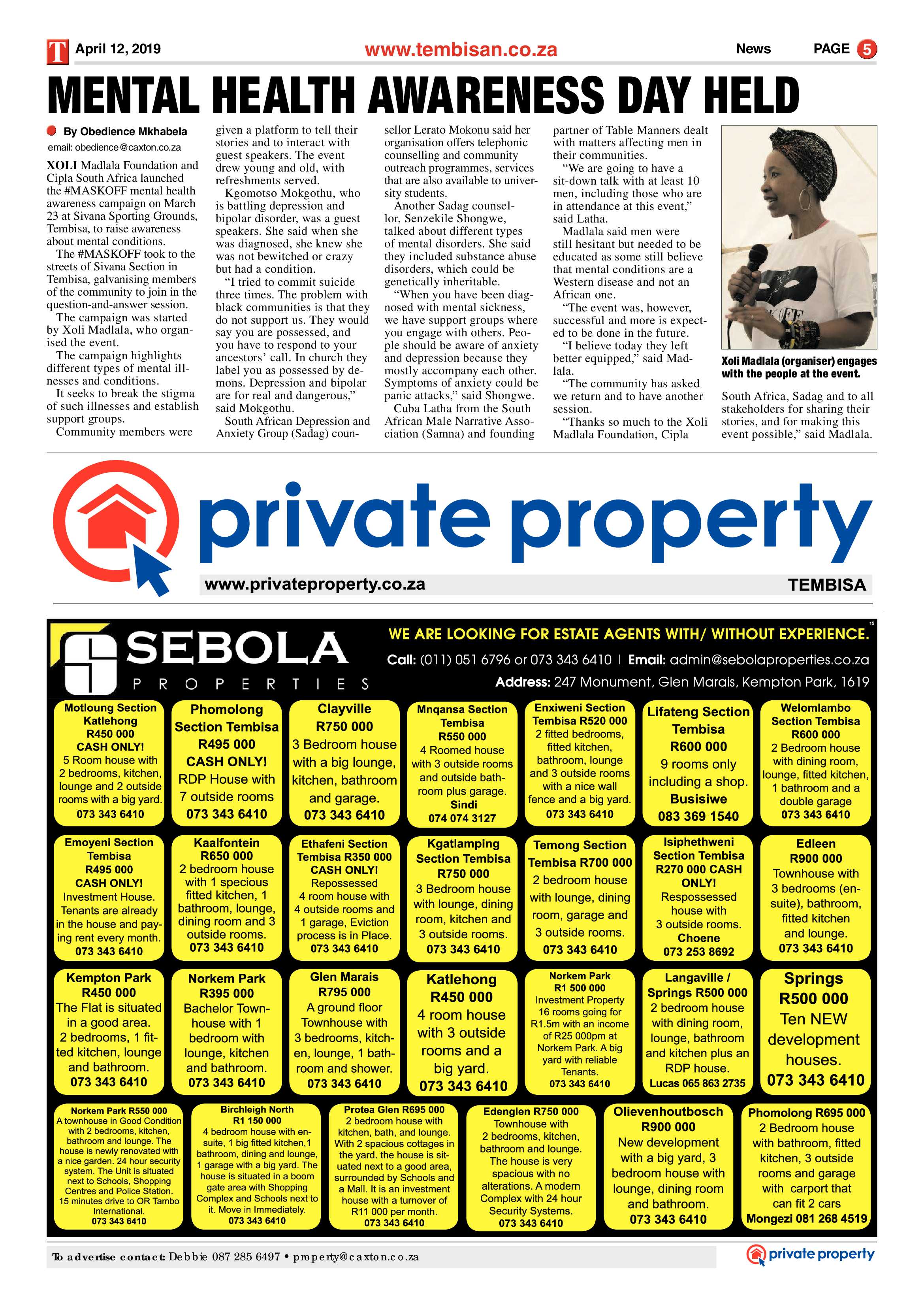 The Tembisan 15 April 2019 page 5