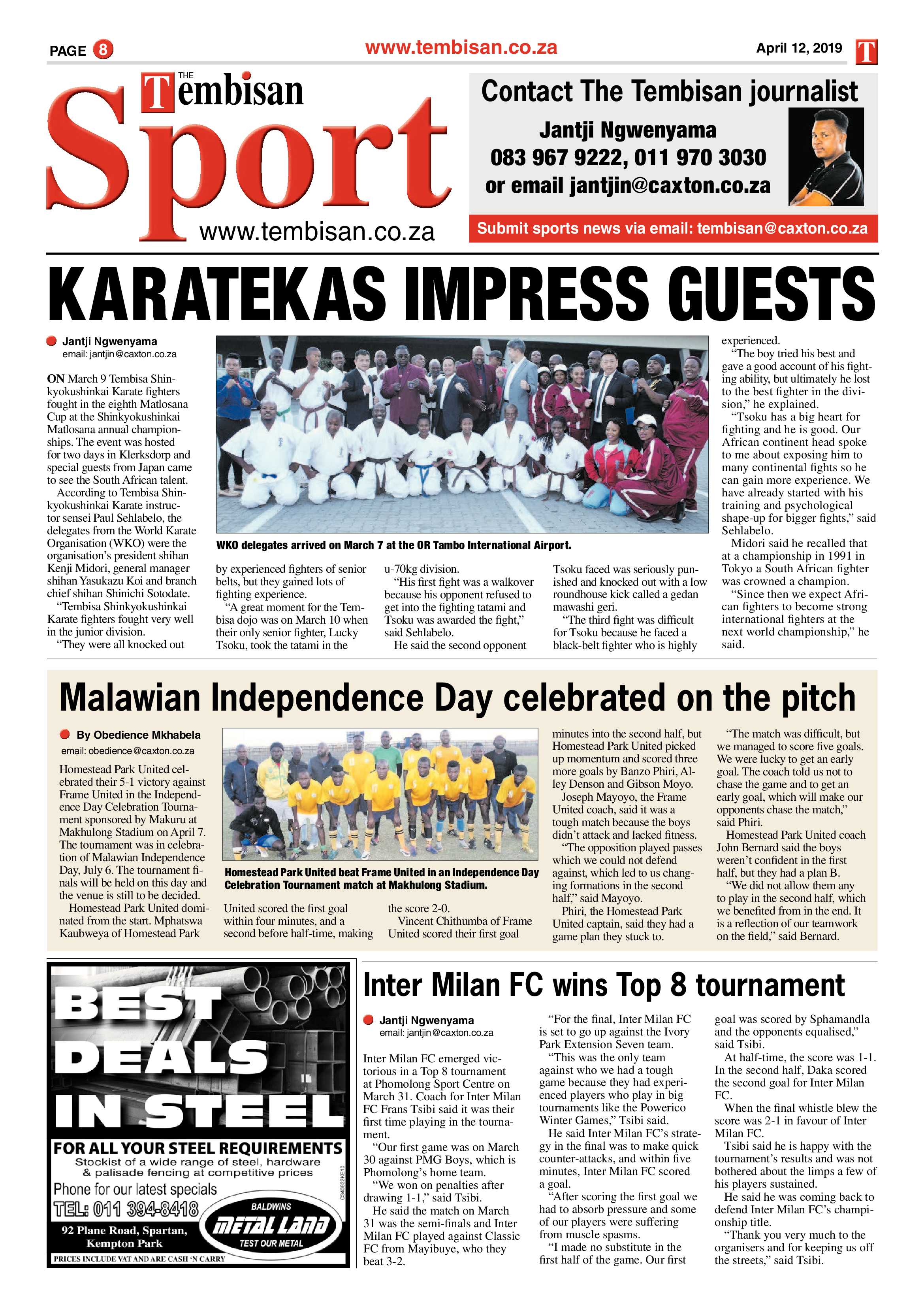 The Tembisan 15 April 2019 page 8