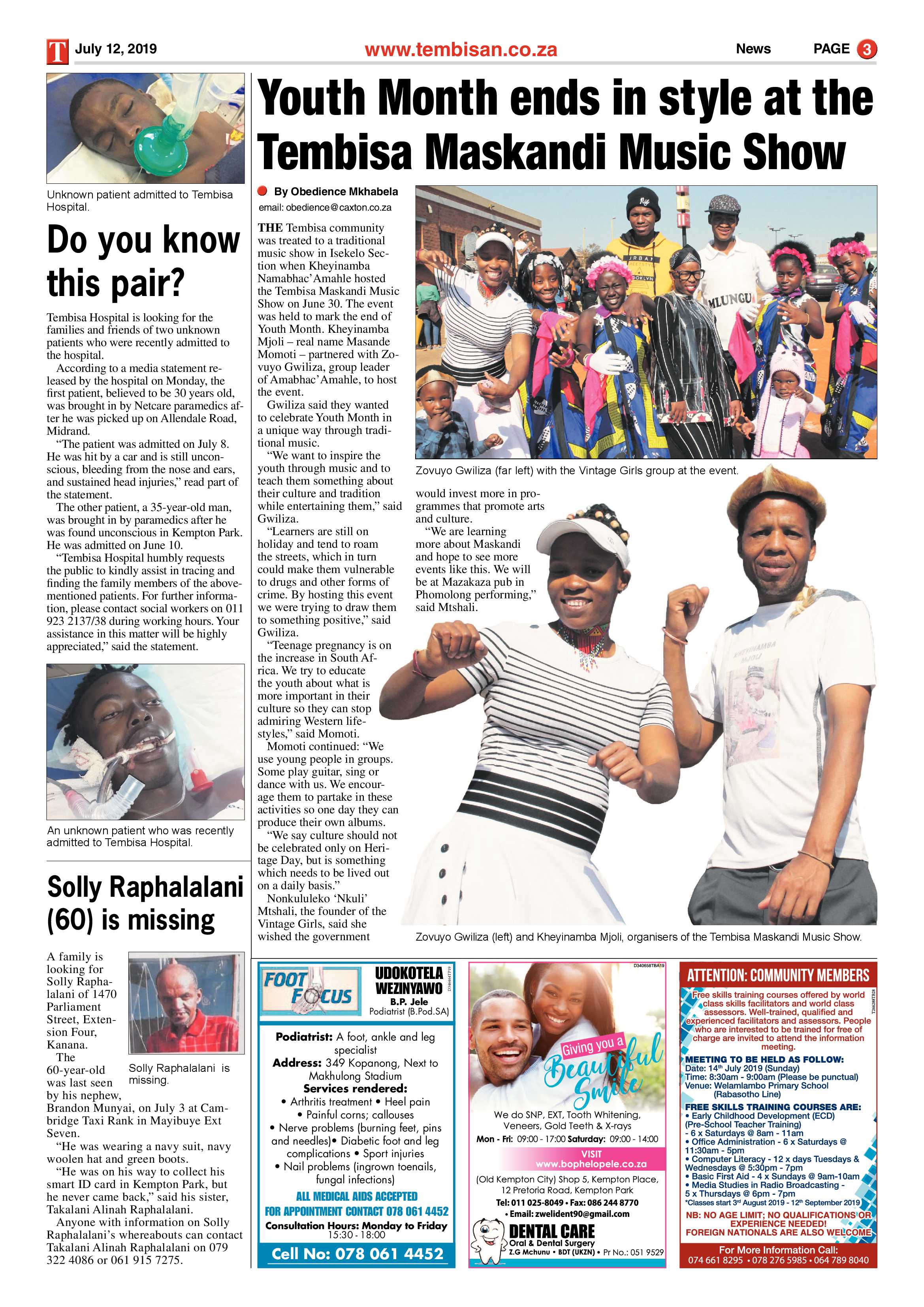 The Tembisan 15 July 2019 page 3