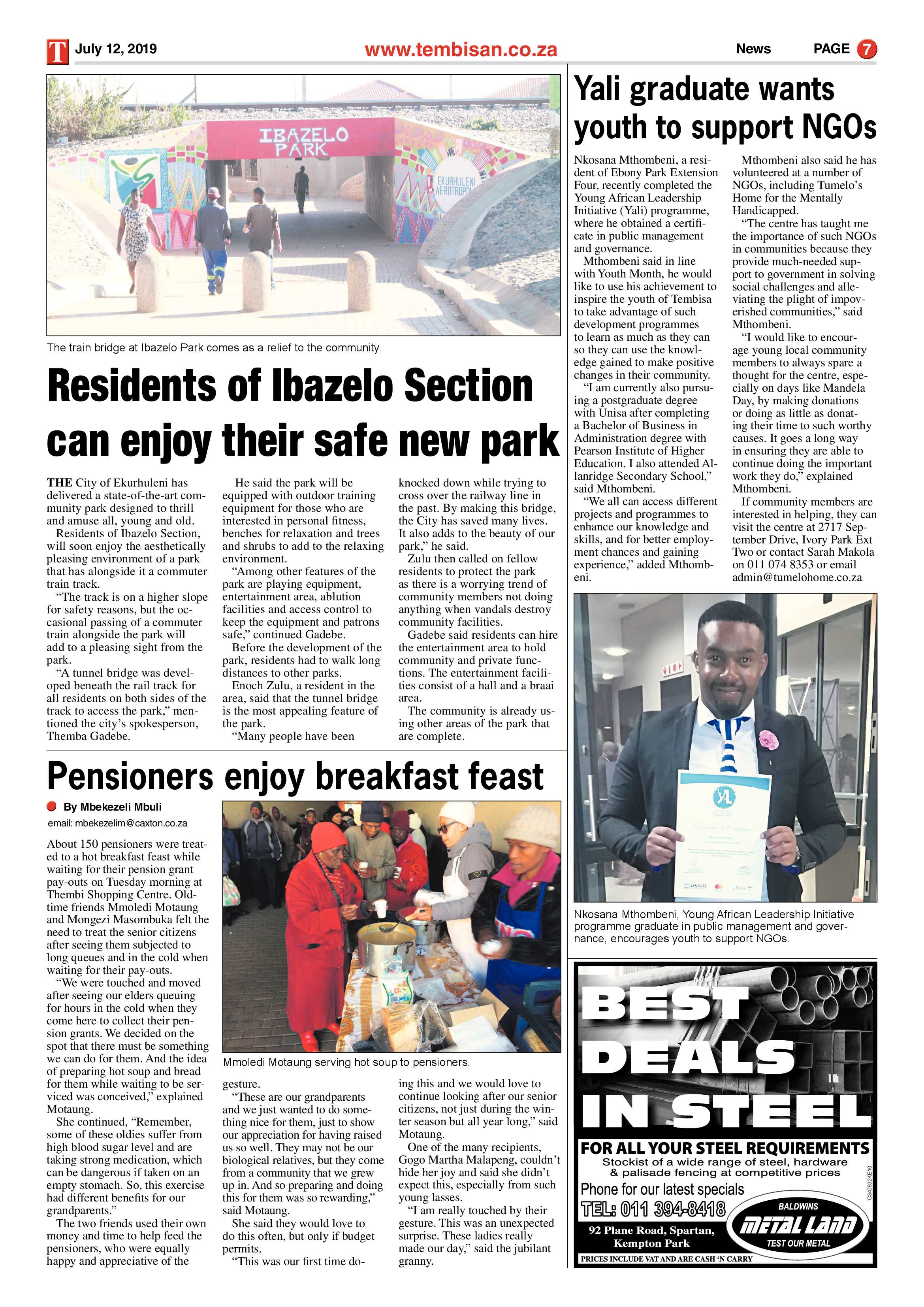 The Tembisan 15 July 2019 page 7