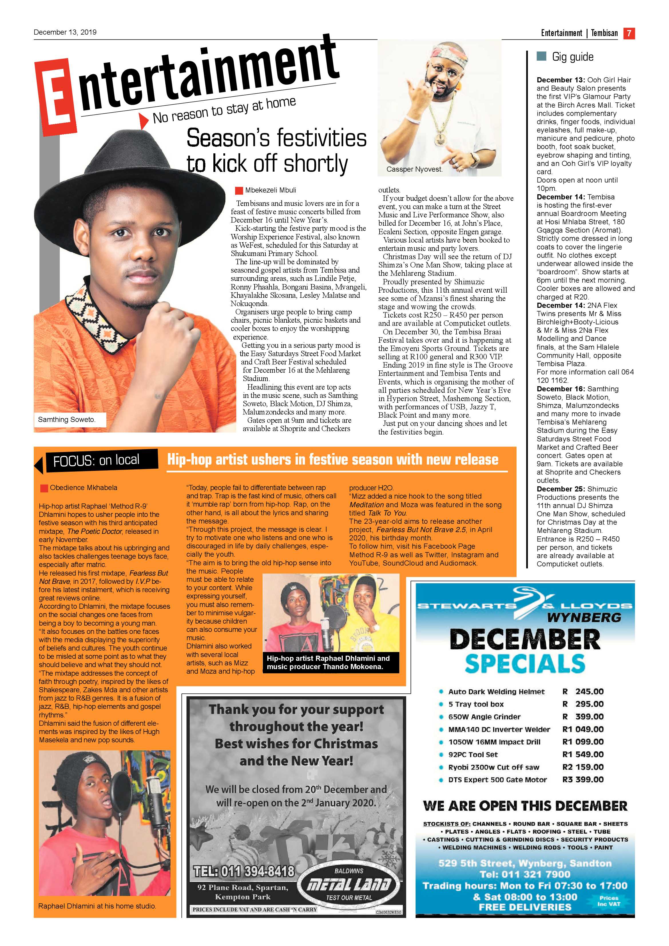 The Tembisan 16 December 2019 page 7