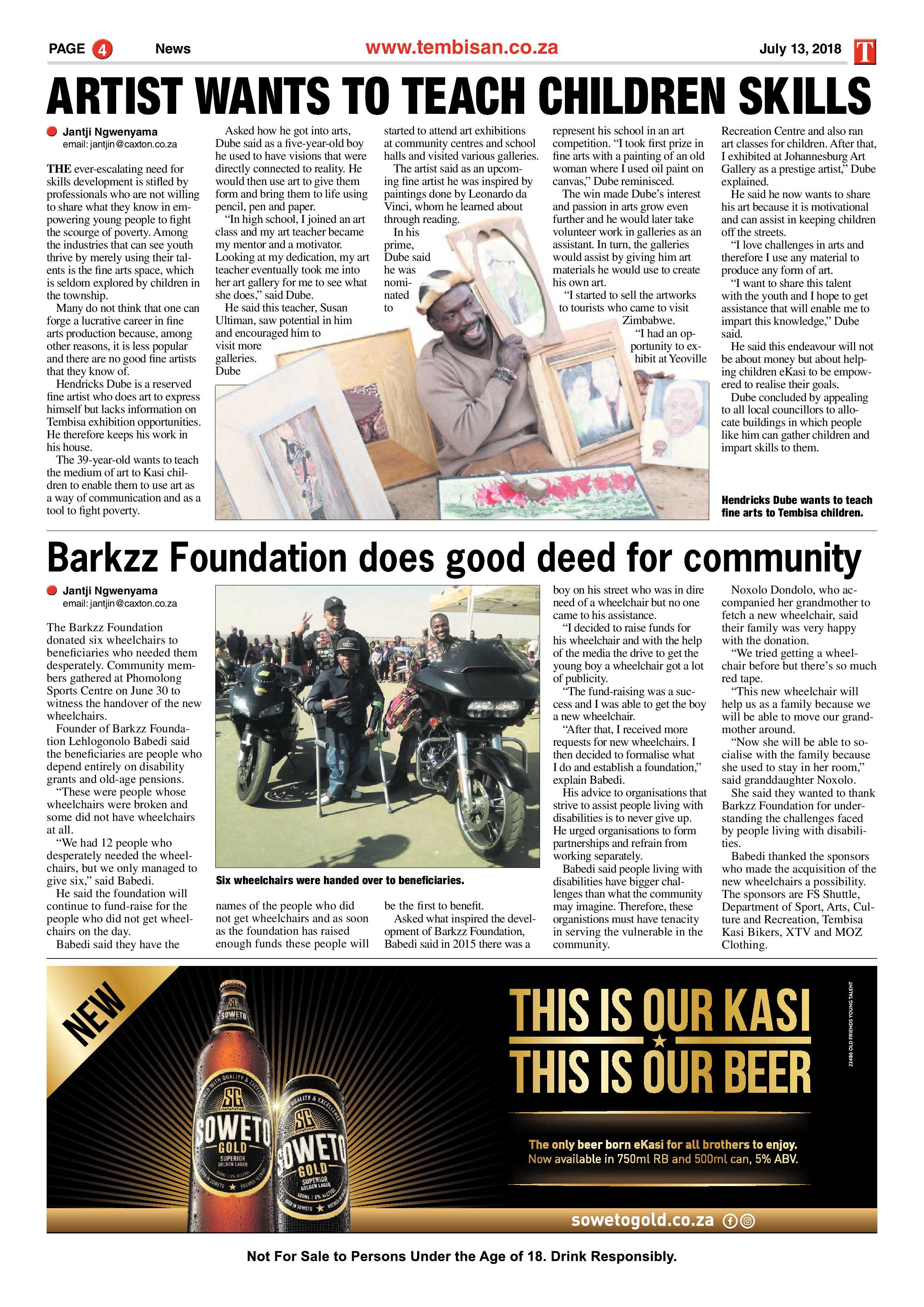 The Tembisan 16 July 2018 page 4