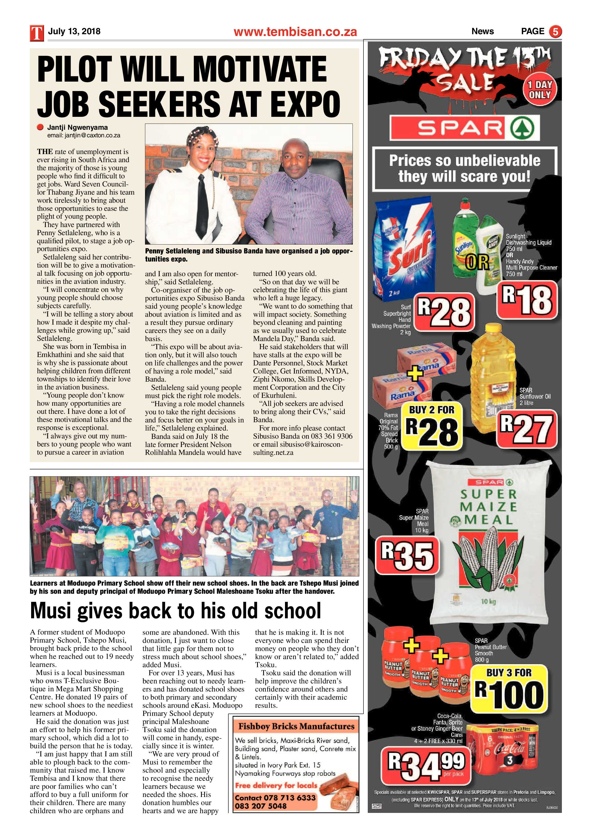 The Tembisan 16 July 2018 page 5