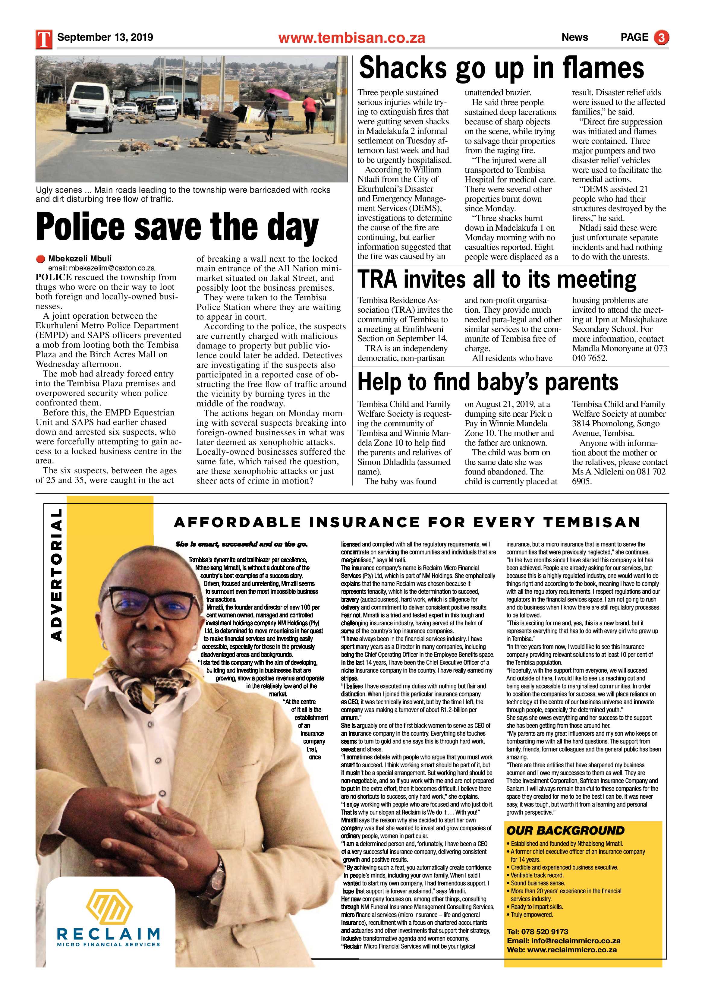 The Tembisan 16 September 2019 page 3