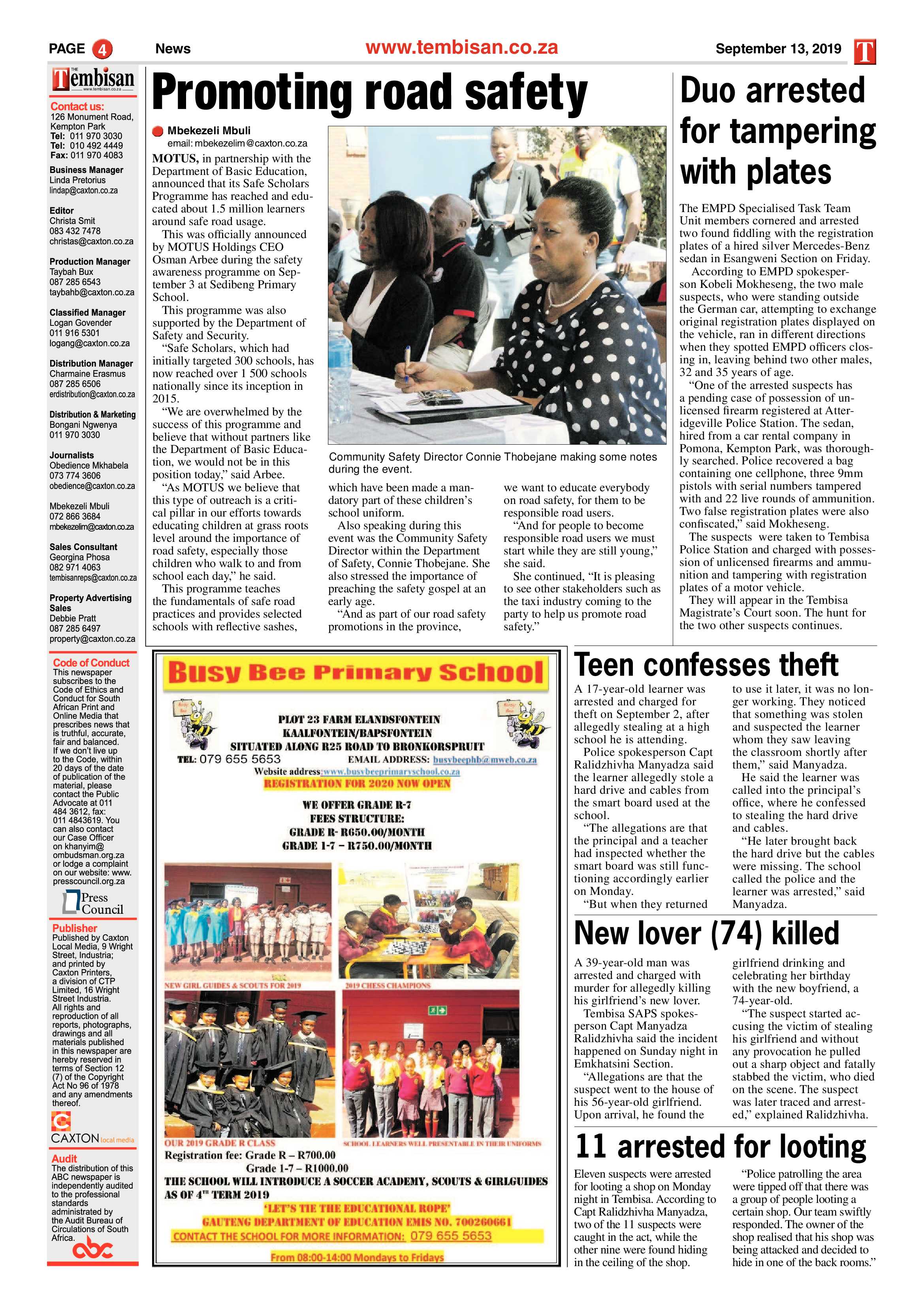 The Tembisan 16 September 2019 page 4