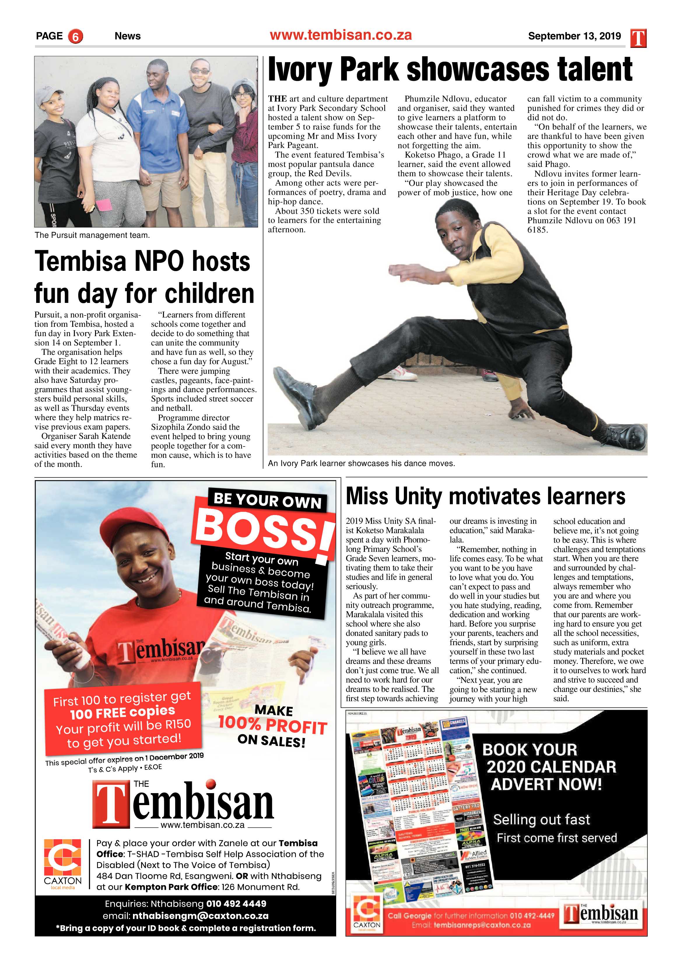 The Tembisan 16 September 2019 page 6