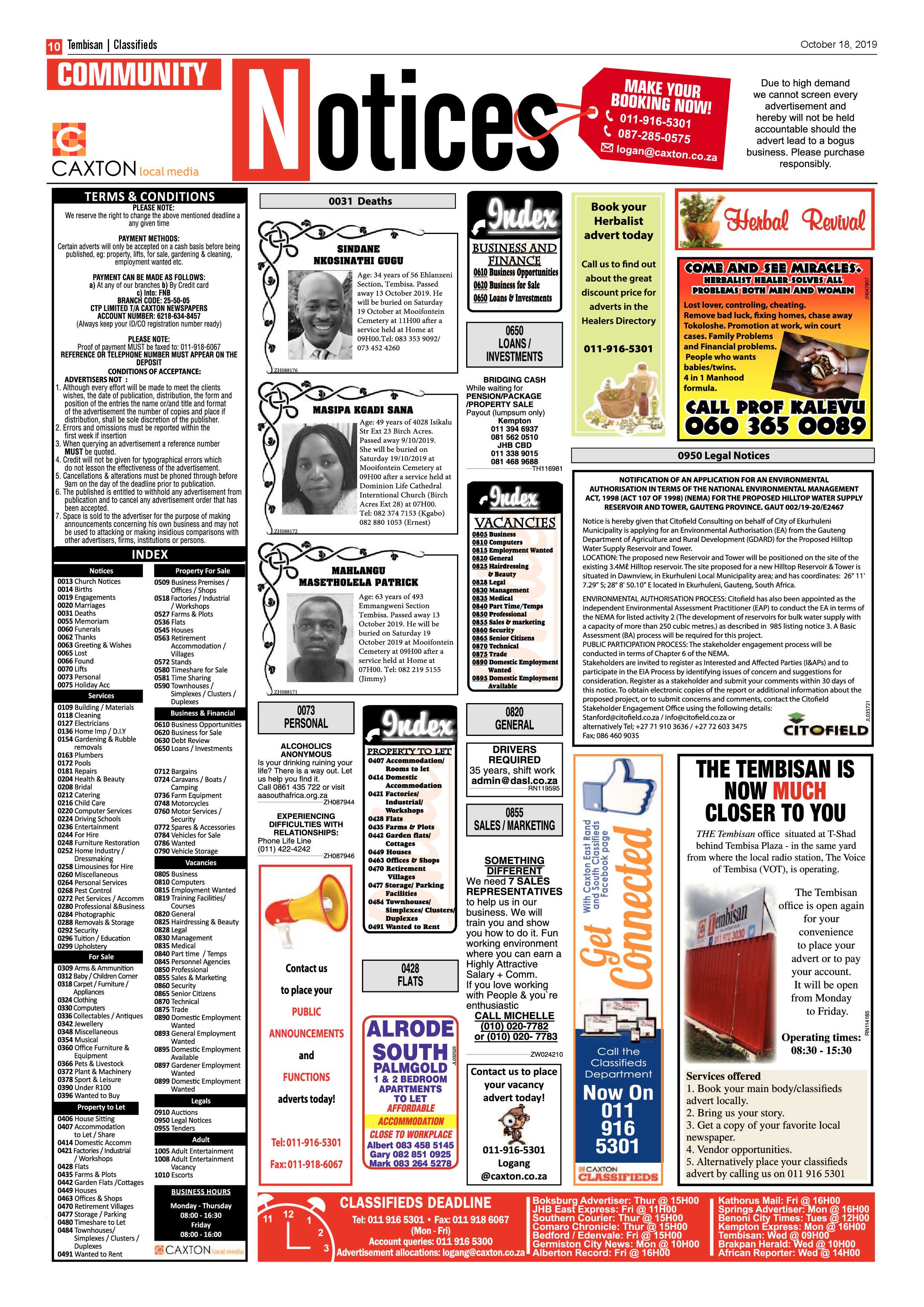 The Tembisan 17 October page 10