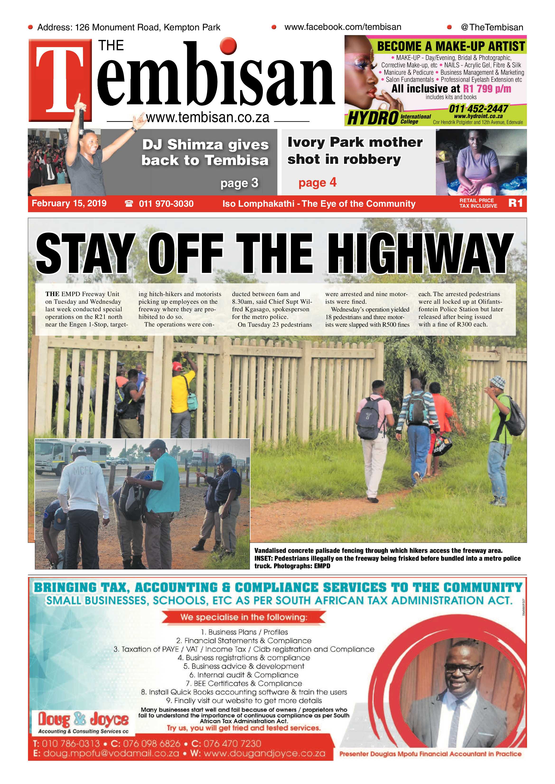 The Tembisan 18 February 2019 page 1
