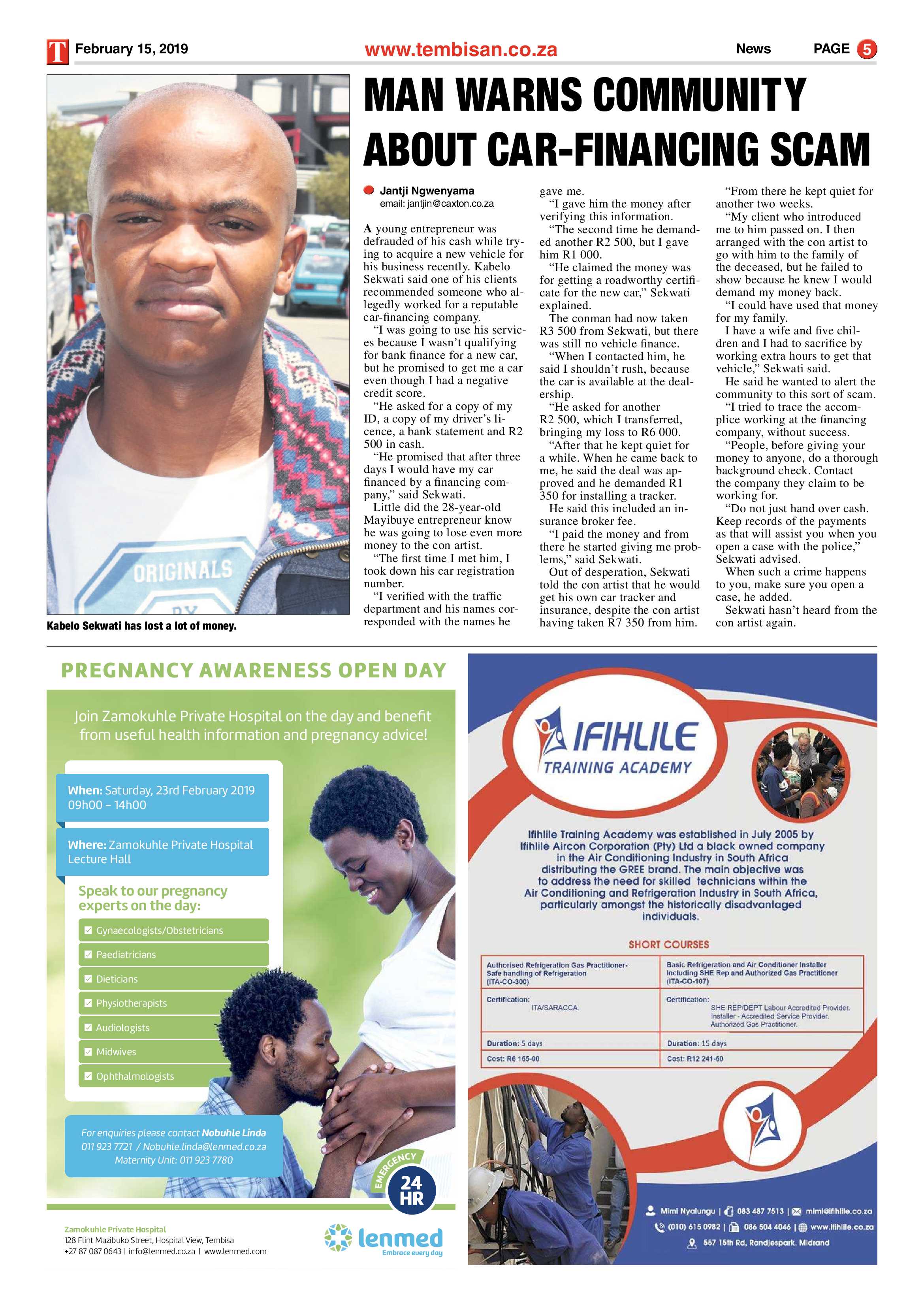 The Tembisan 18 February 2019 page 5