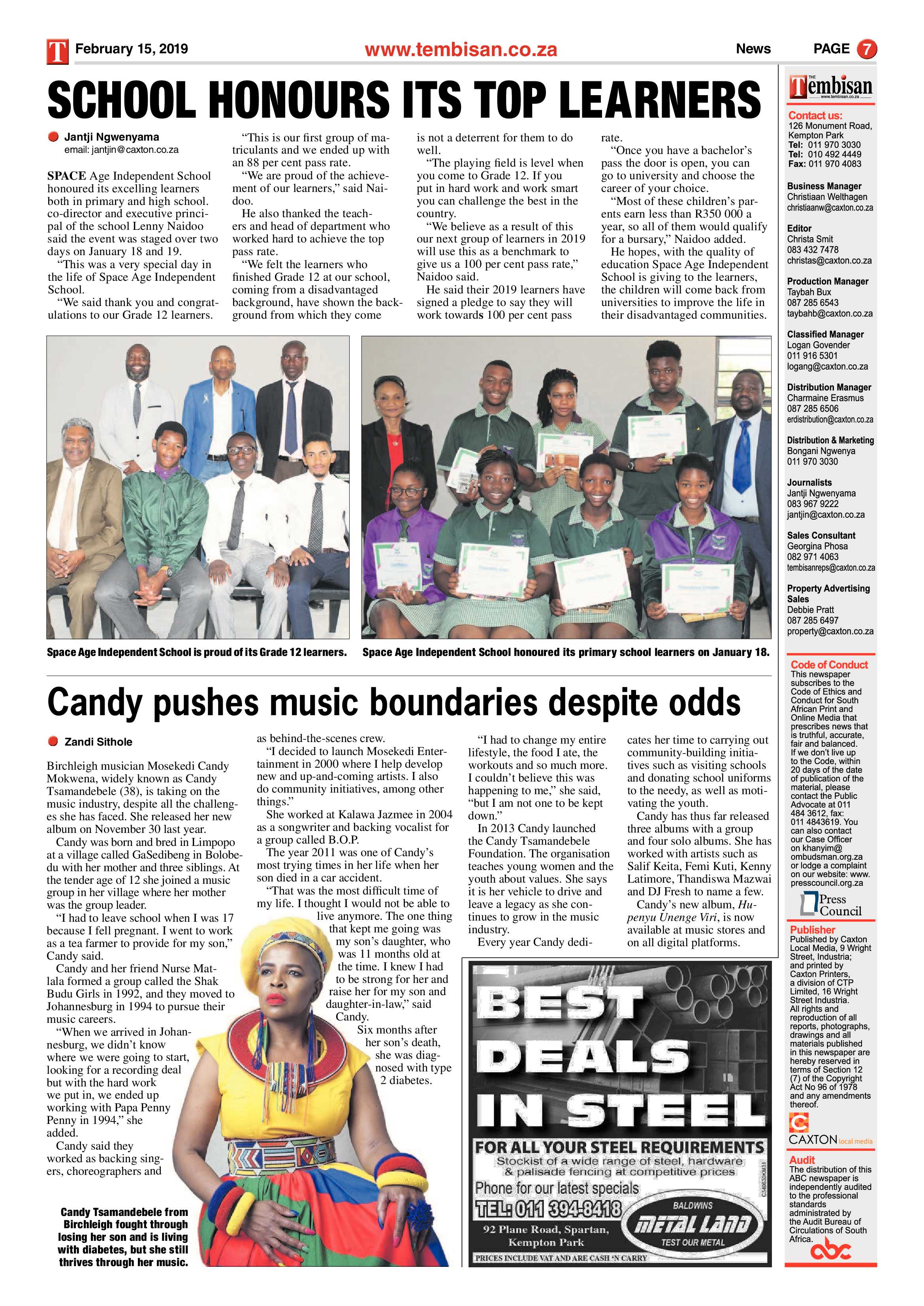 The Tembisan 18 February 2019 page 7