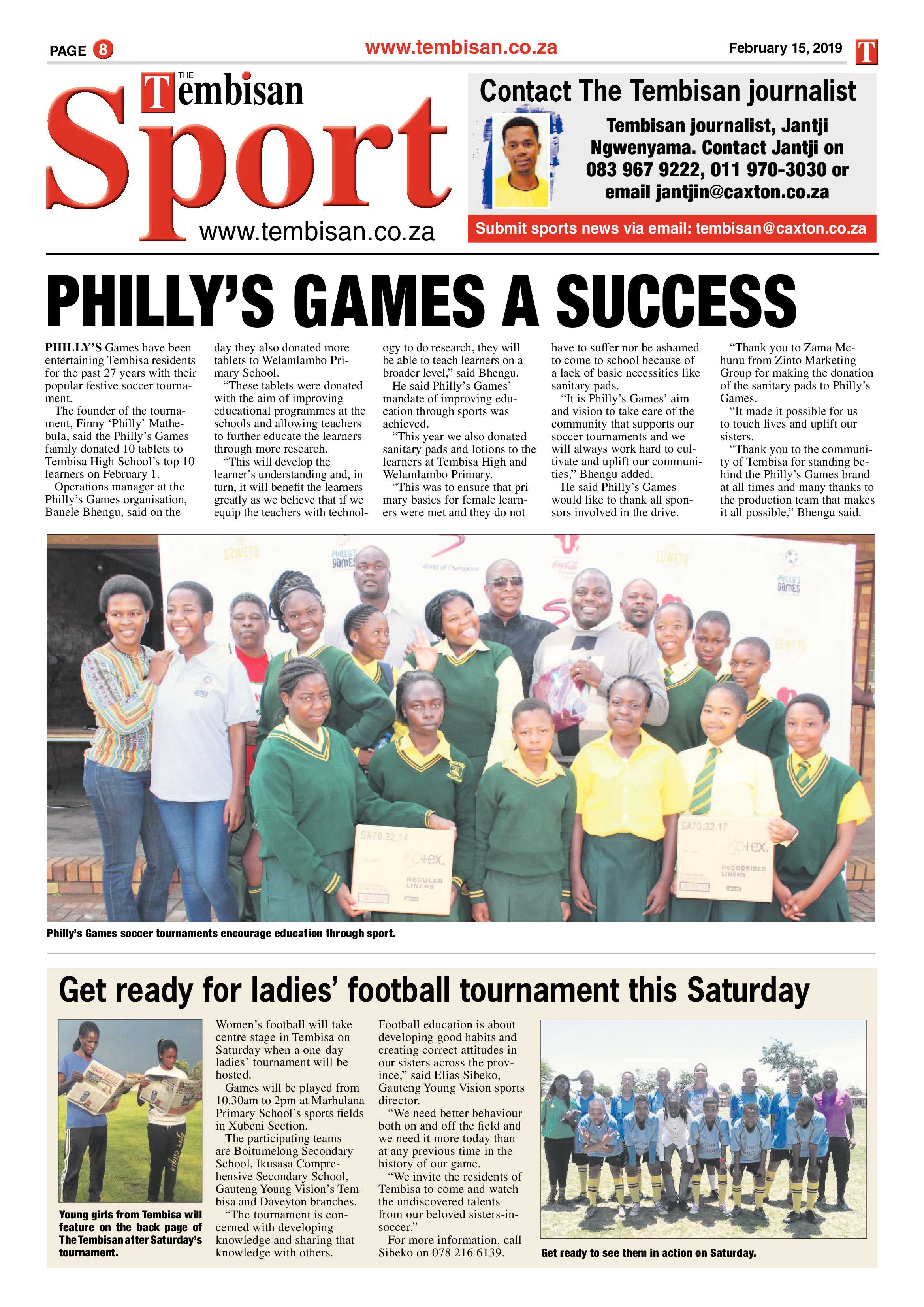 The Tembisan 18 February 2019 page 8