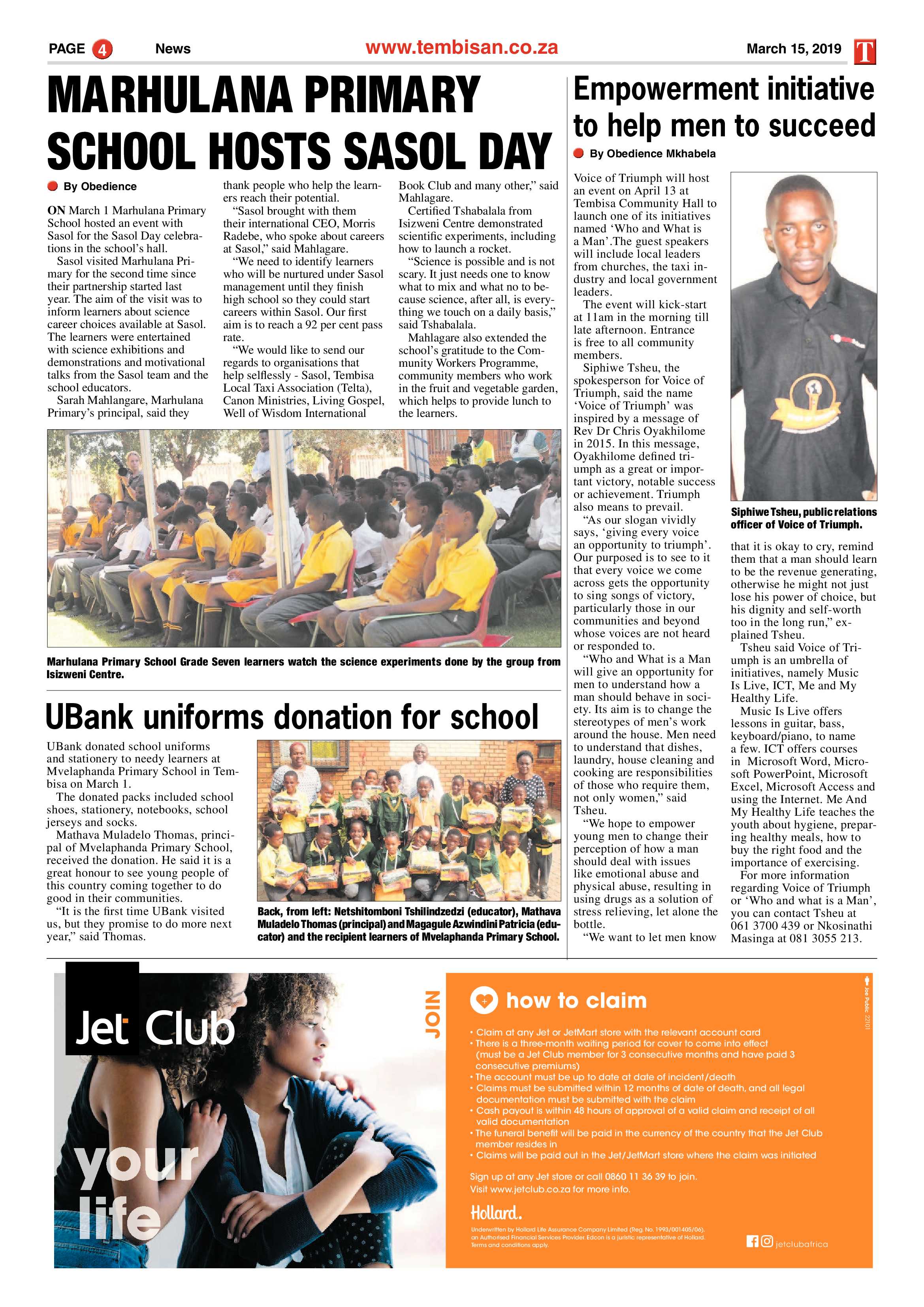 The Tembisan 18 March 2019 page 4