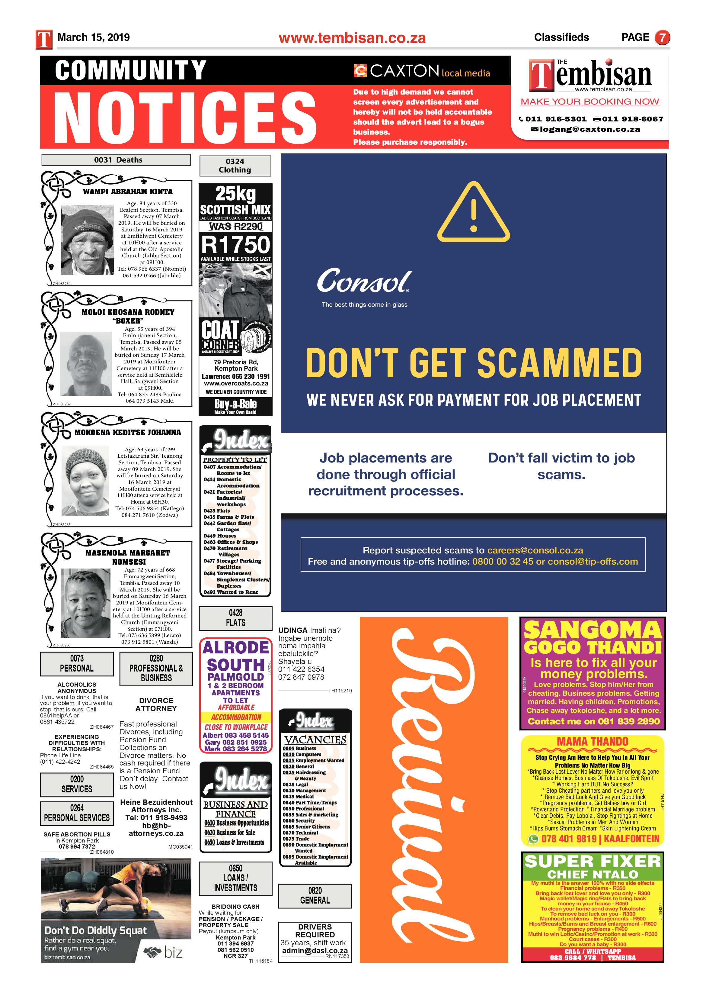The Tembisan 18 March 2019 page 7