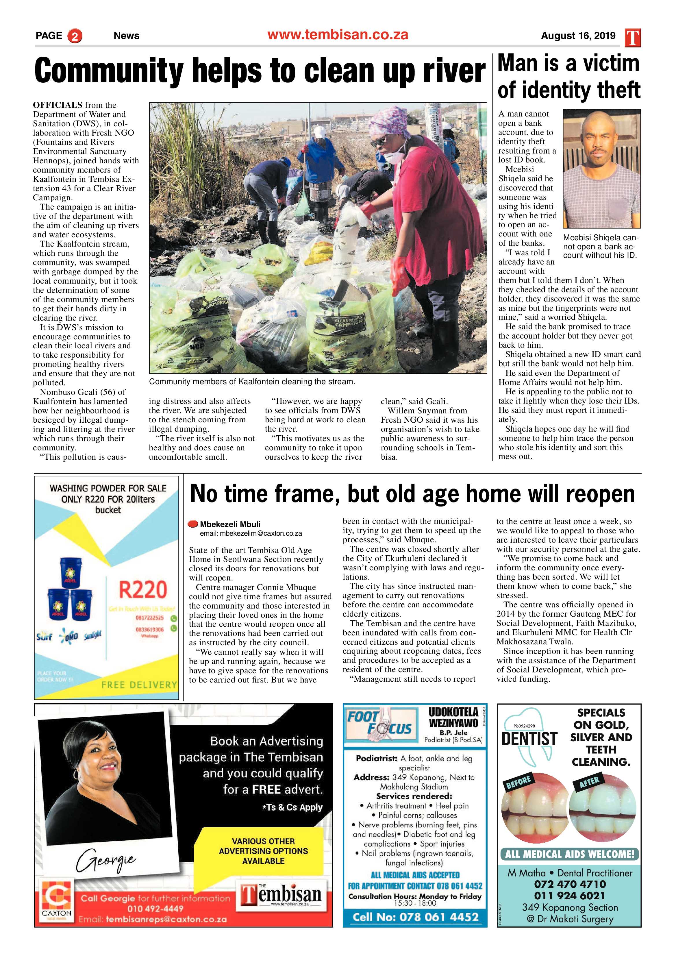 The Tembisan 19 August 2019 page 2
