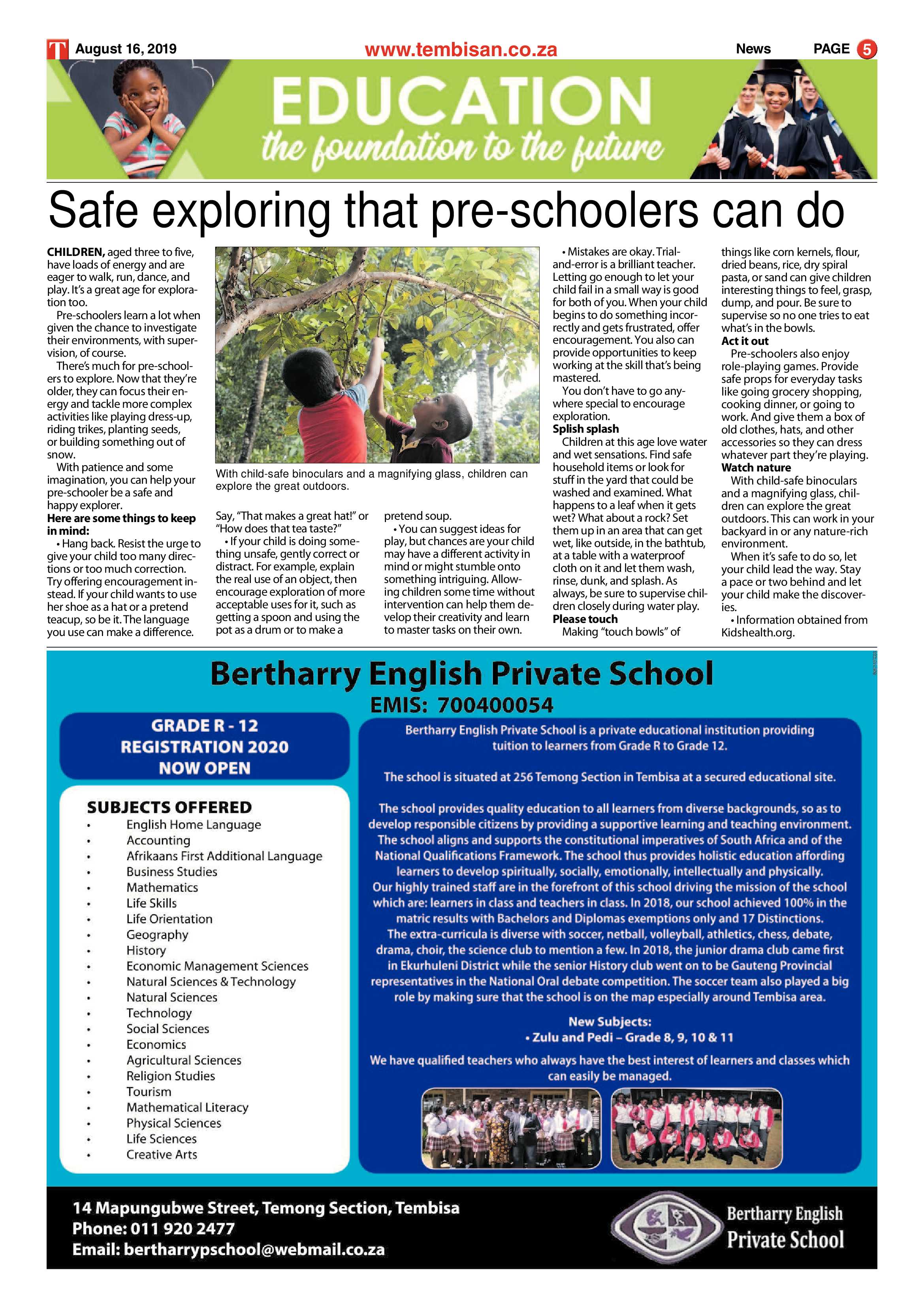 The Tembisan 19 August 2019 page 5