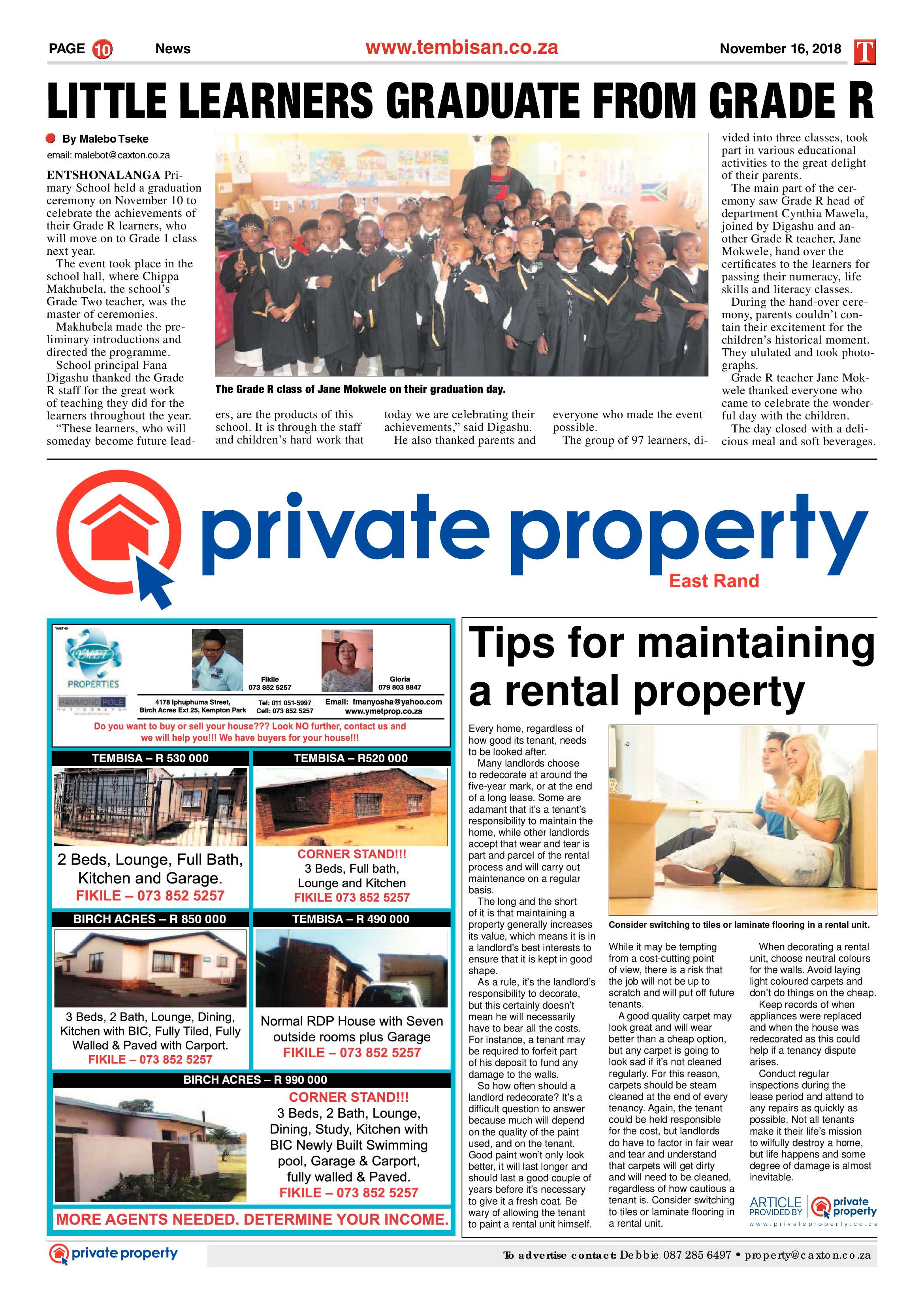The Tembisan 19 November 2018 page 10