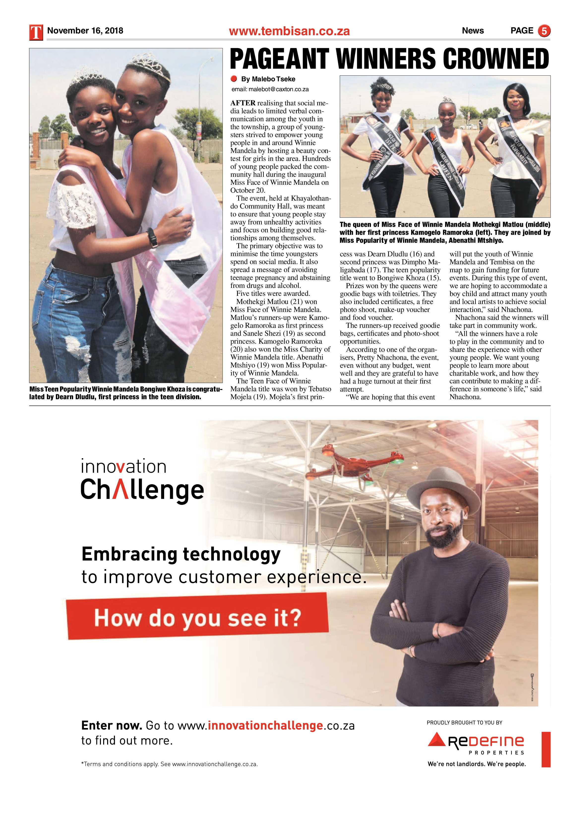 The Tembisan 19 November 2018 page 5