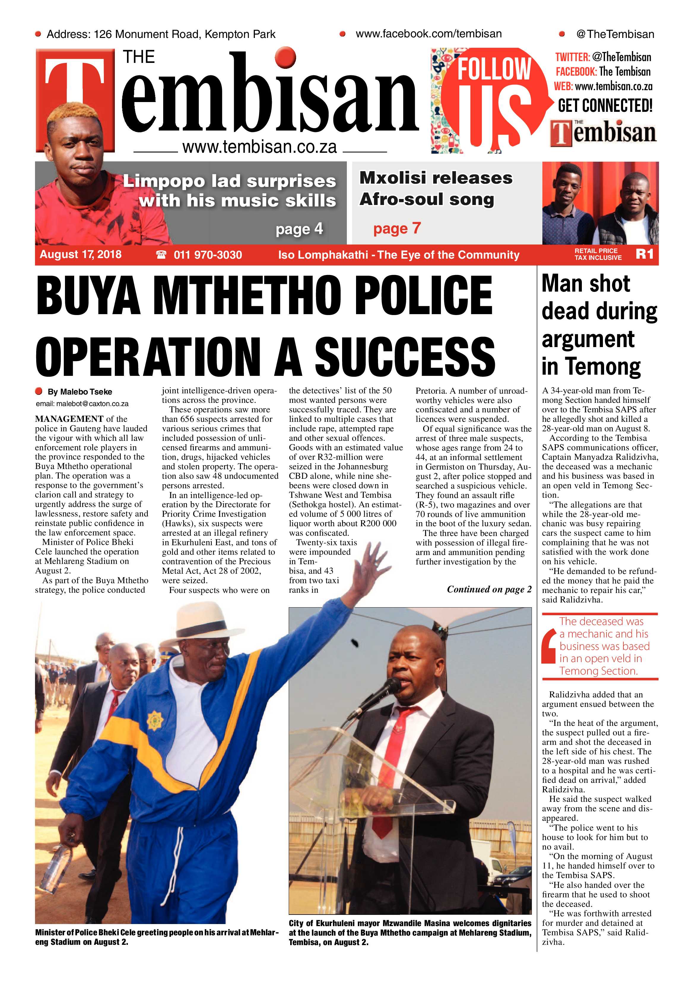 The Tembisan 20 August 2018.jpg | Tembisan