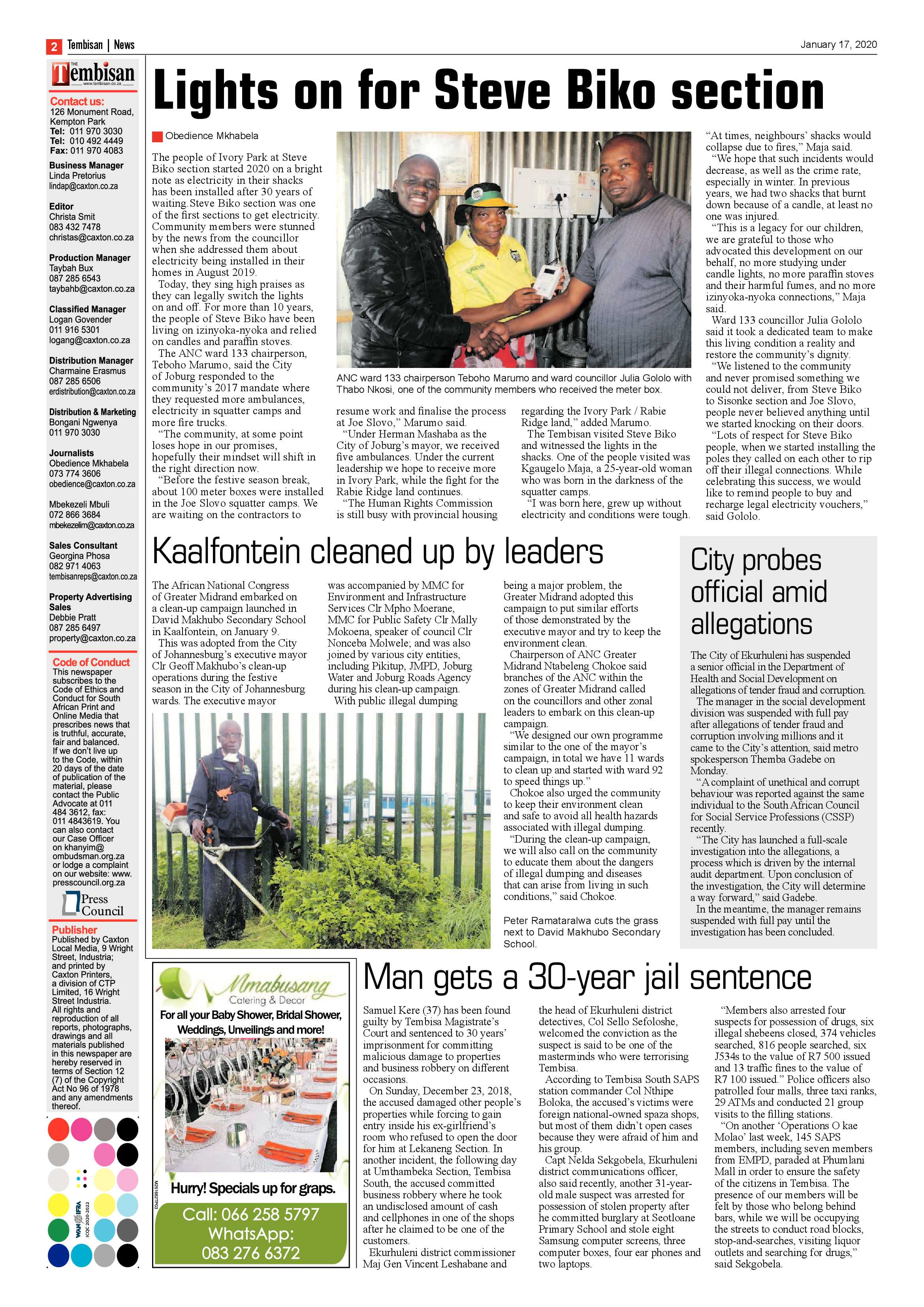 The Tembisan 20 January 2020 page 2