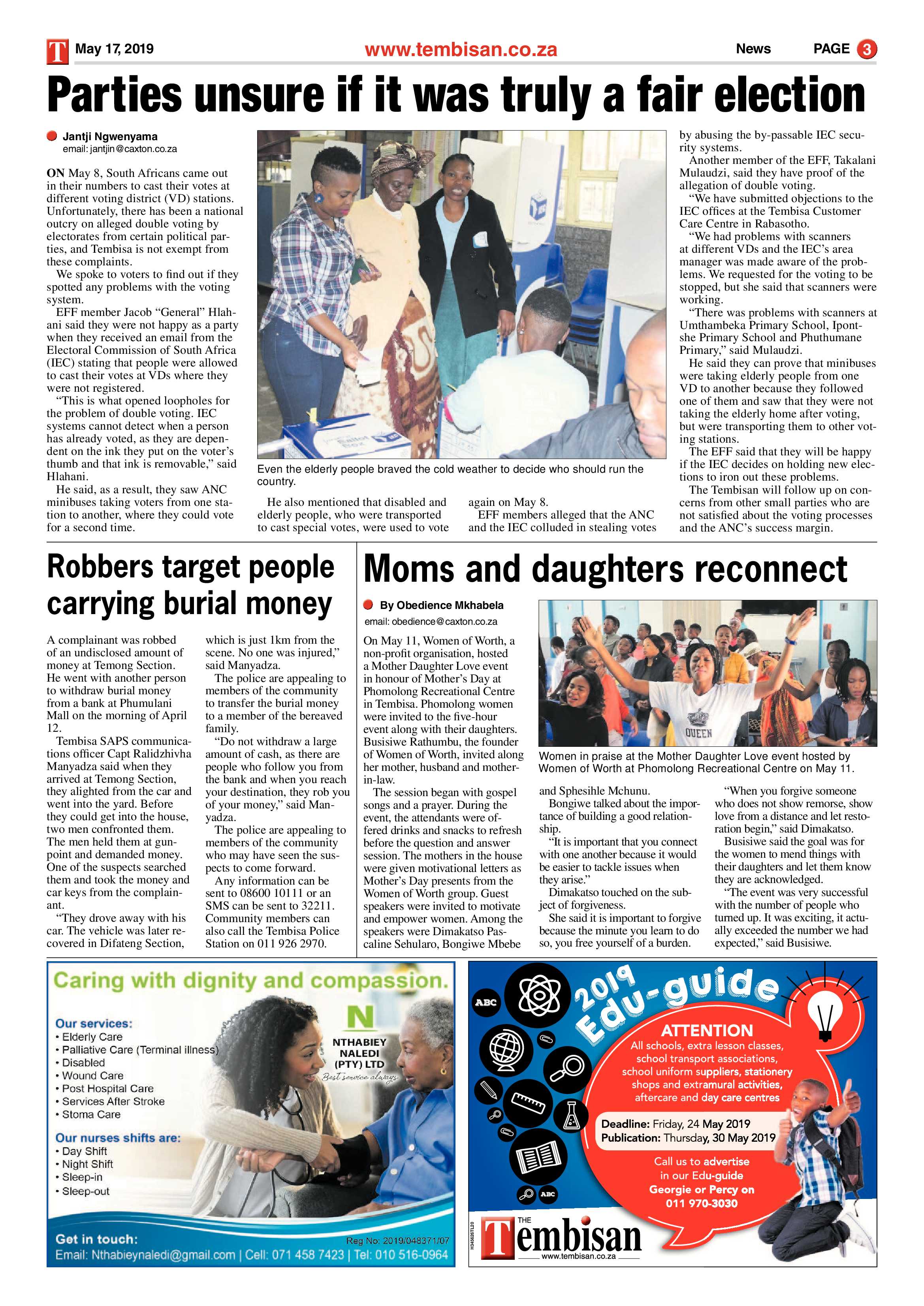 The Tembisan 20 May 2019 page 3