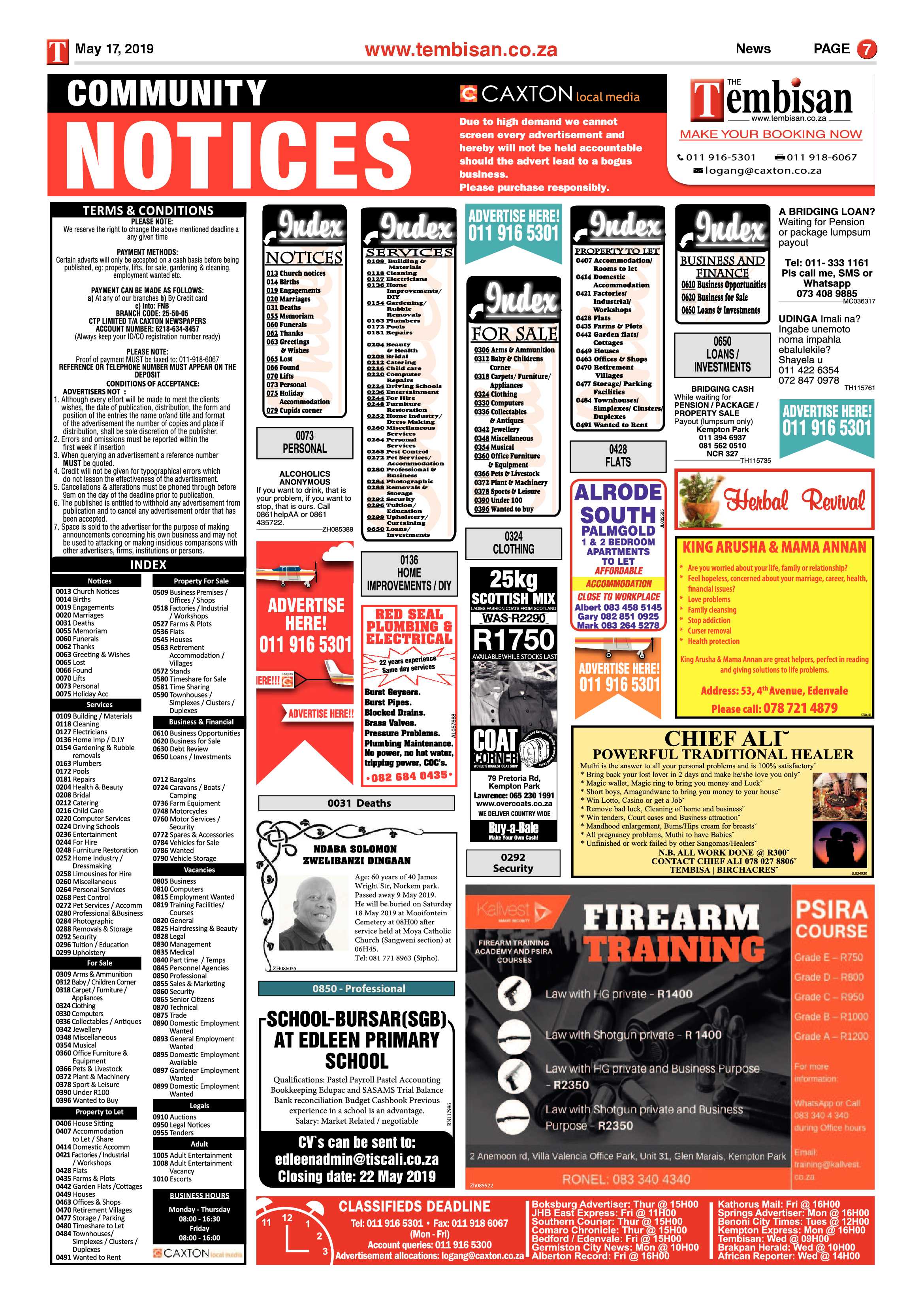 The Tembisan 20 May 2019 page 7