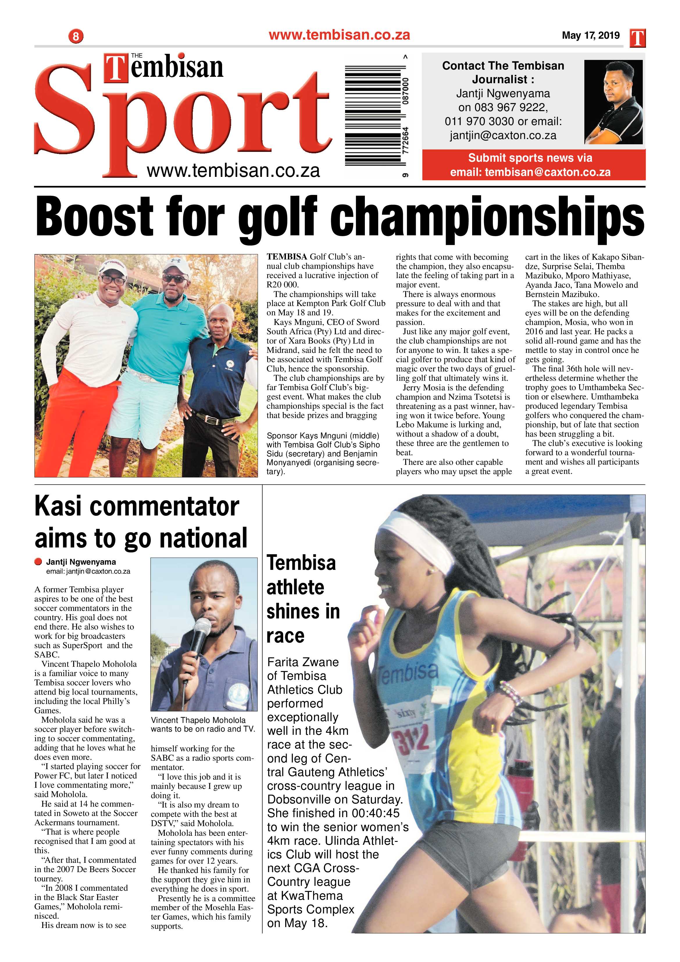 The Tembisan 20 May 2019 page 8