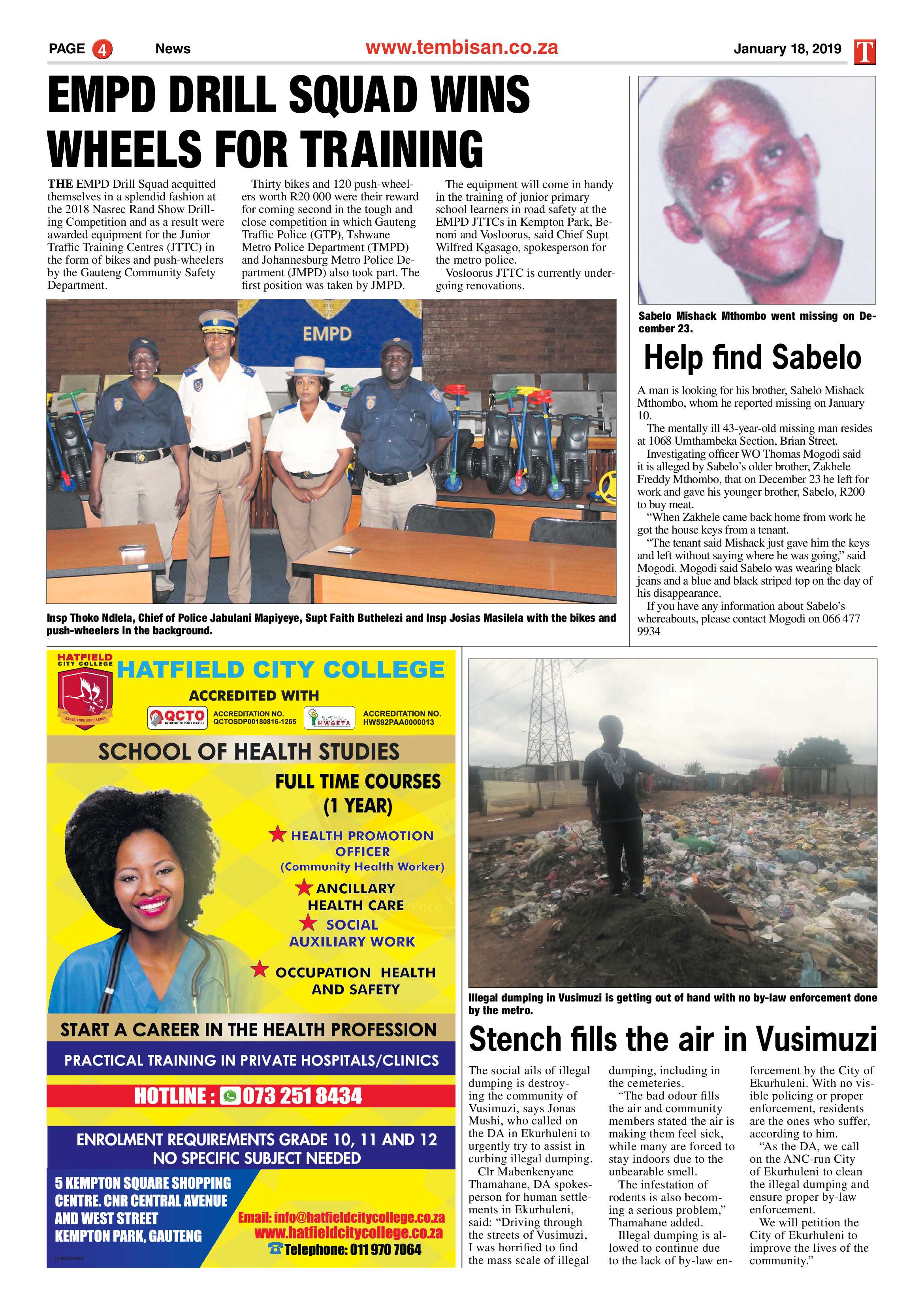 The Tembisan 21 January 2019 page 4