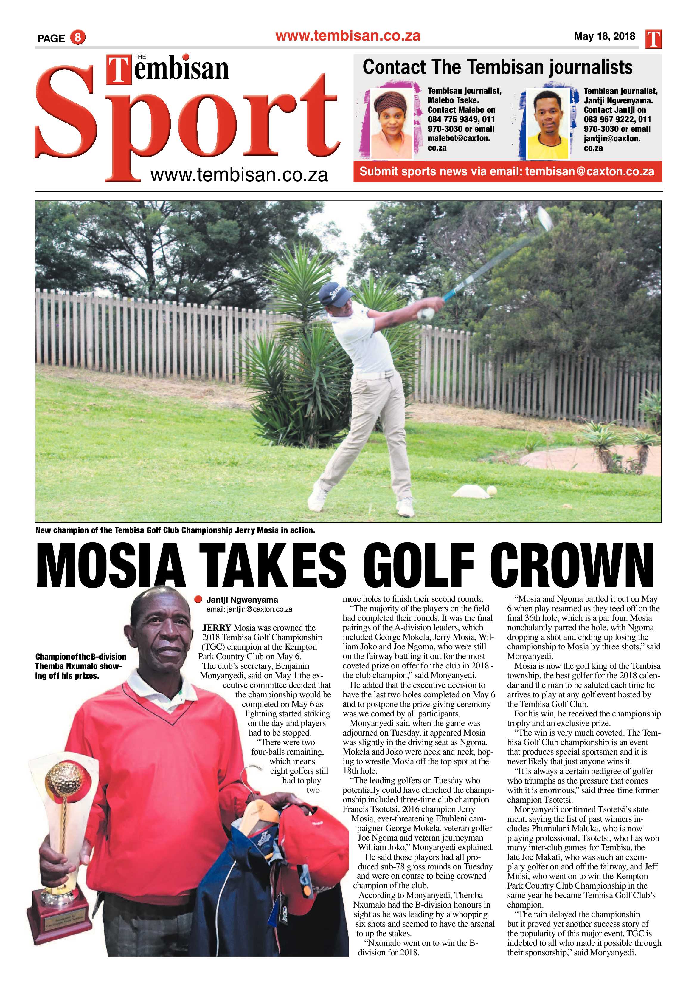 The Tembisan 21 May 2018 page 8