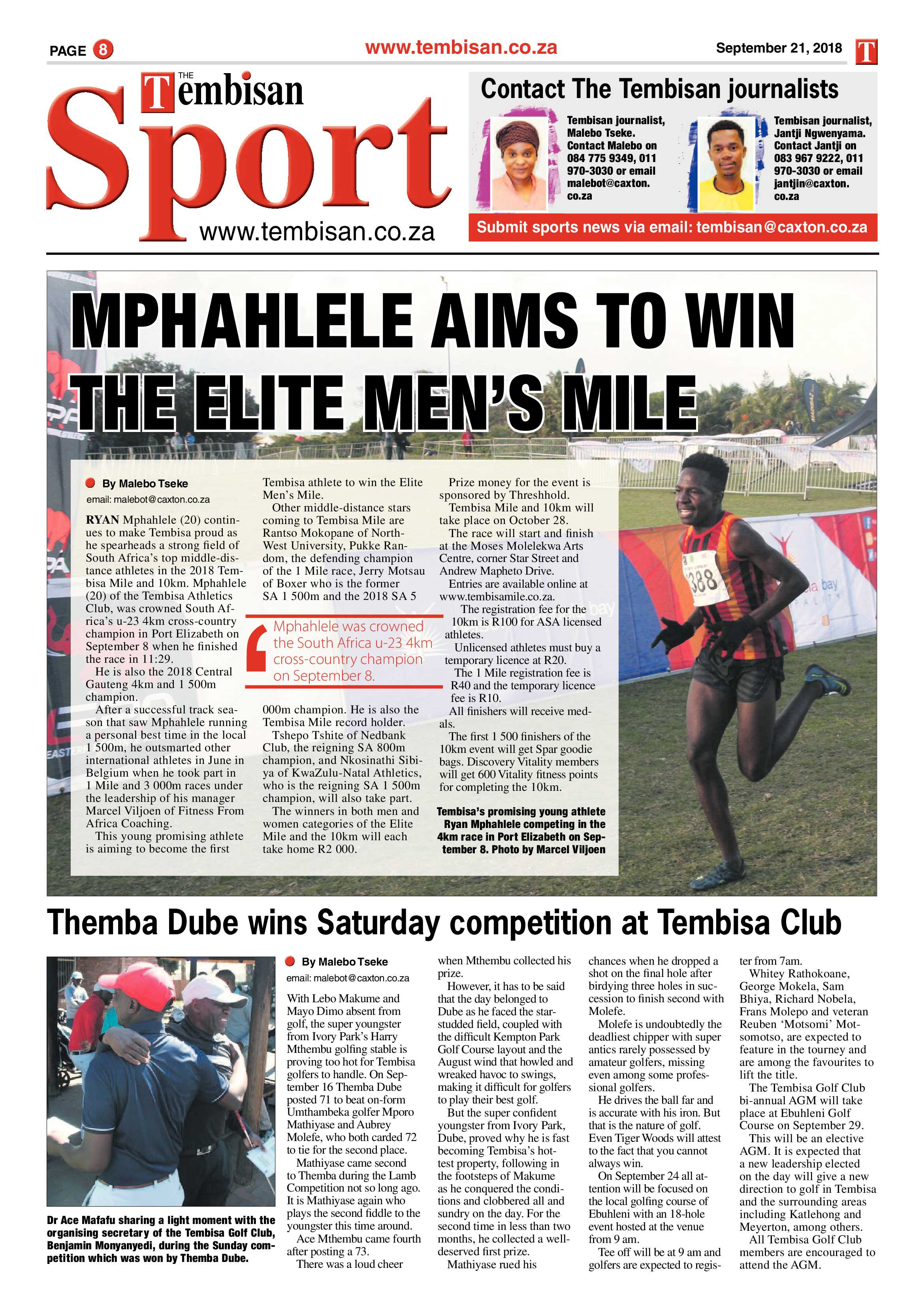 The Tembisan 21 September 2018 page 8