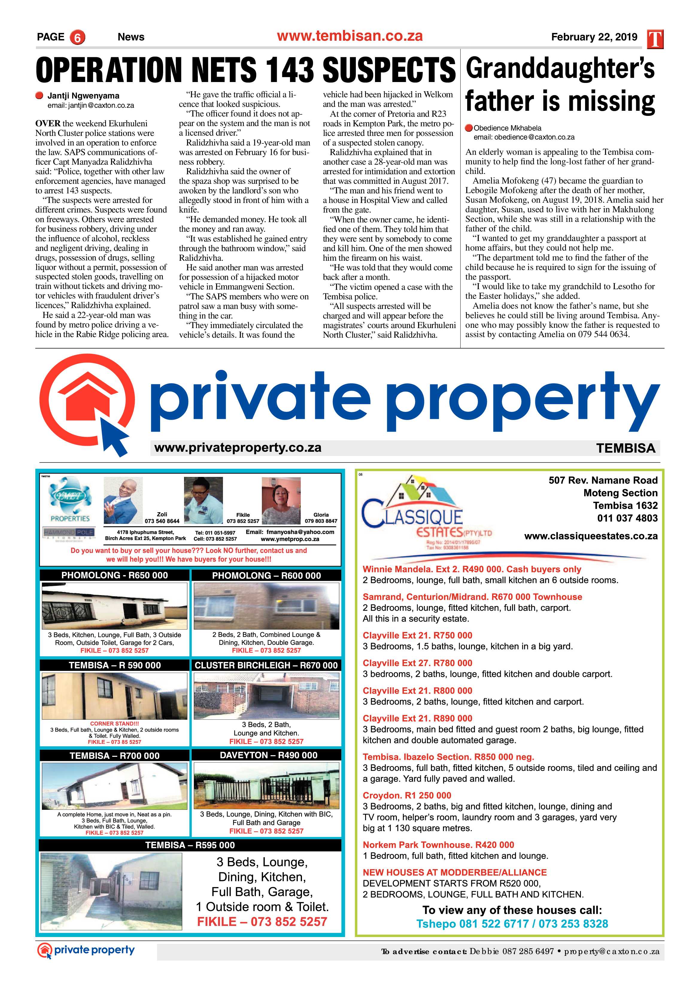 The Tembisan 22 February 2019 page 6