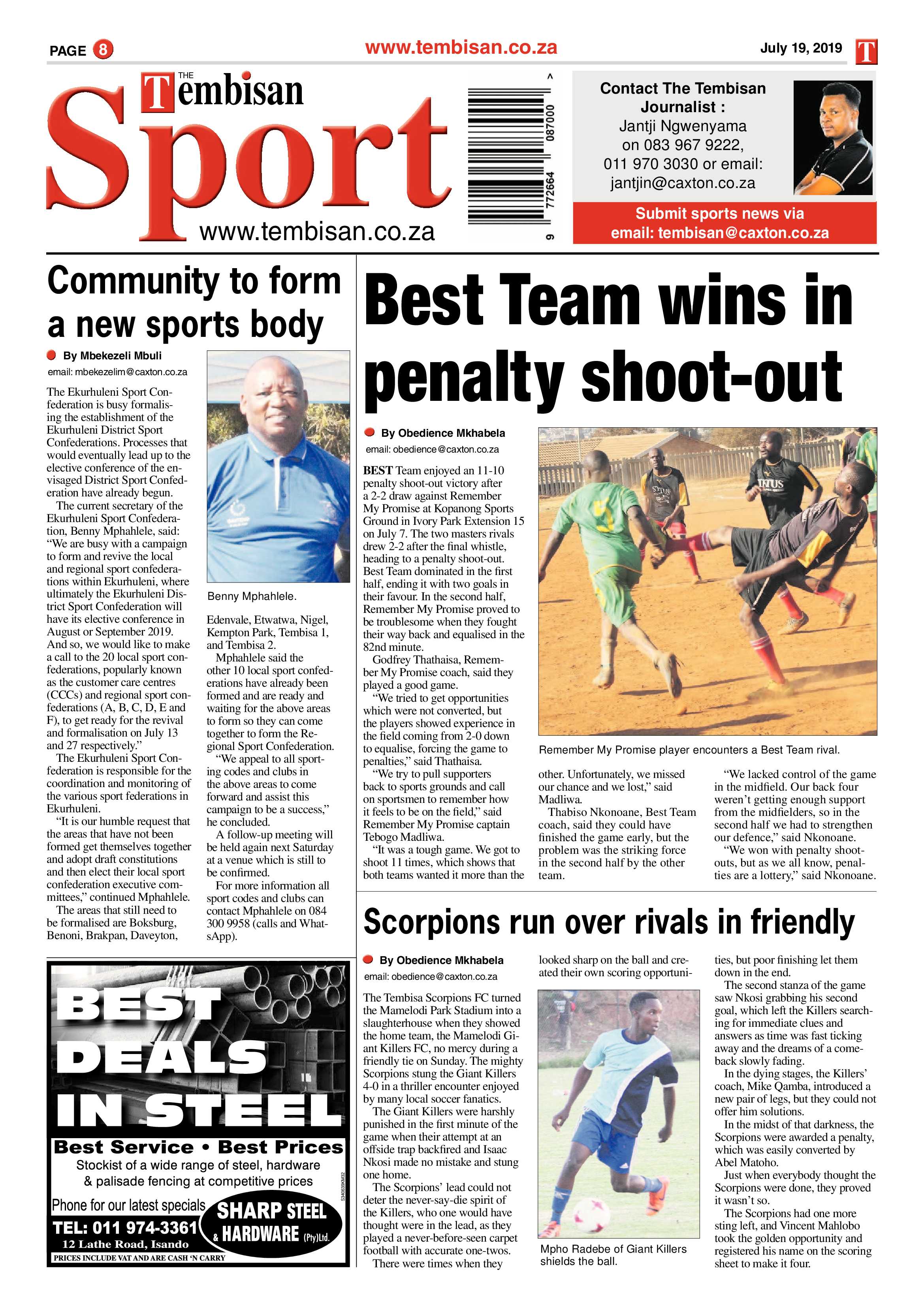 The Tembisan 22 July 2019 page 8