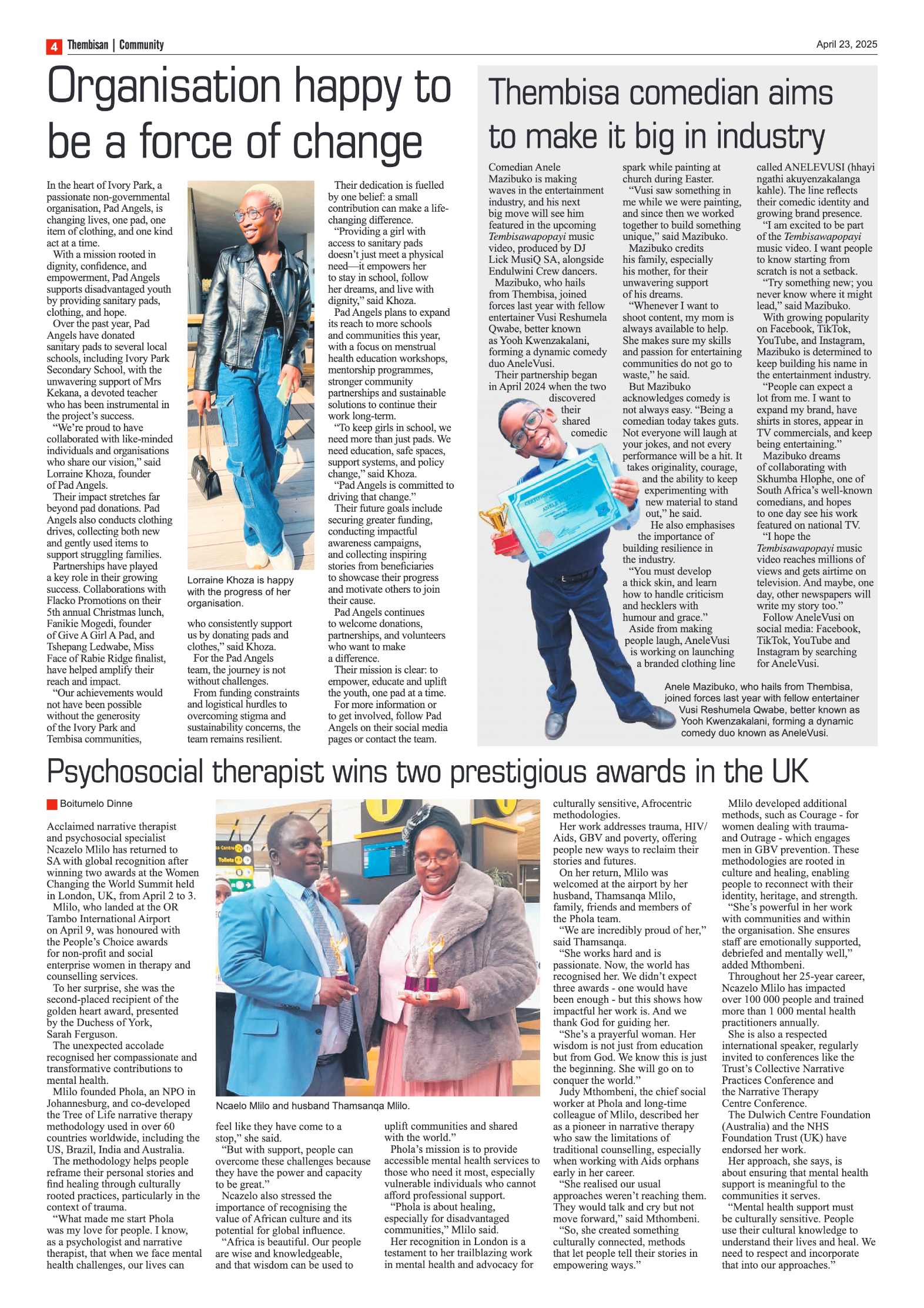 The Tembisan 23 April 2025 page 4