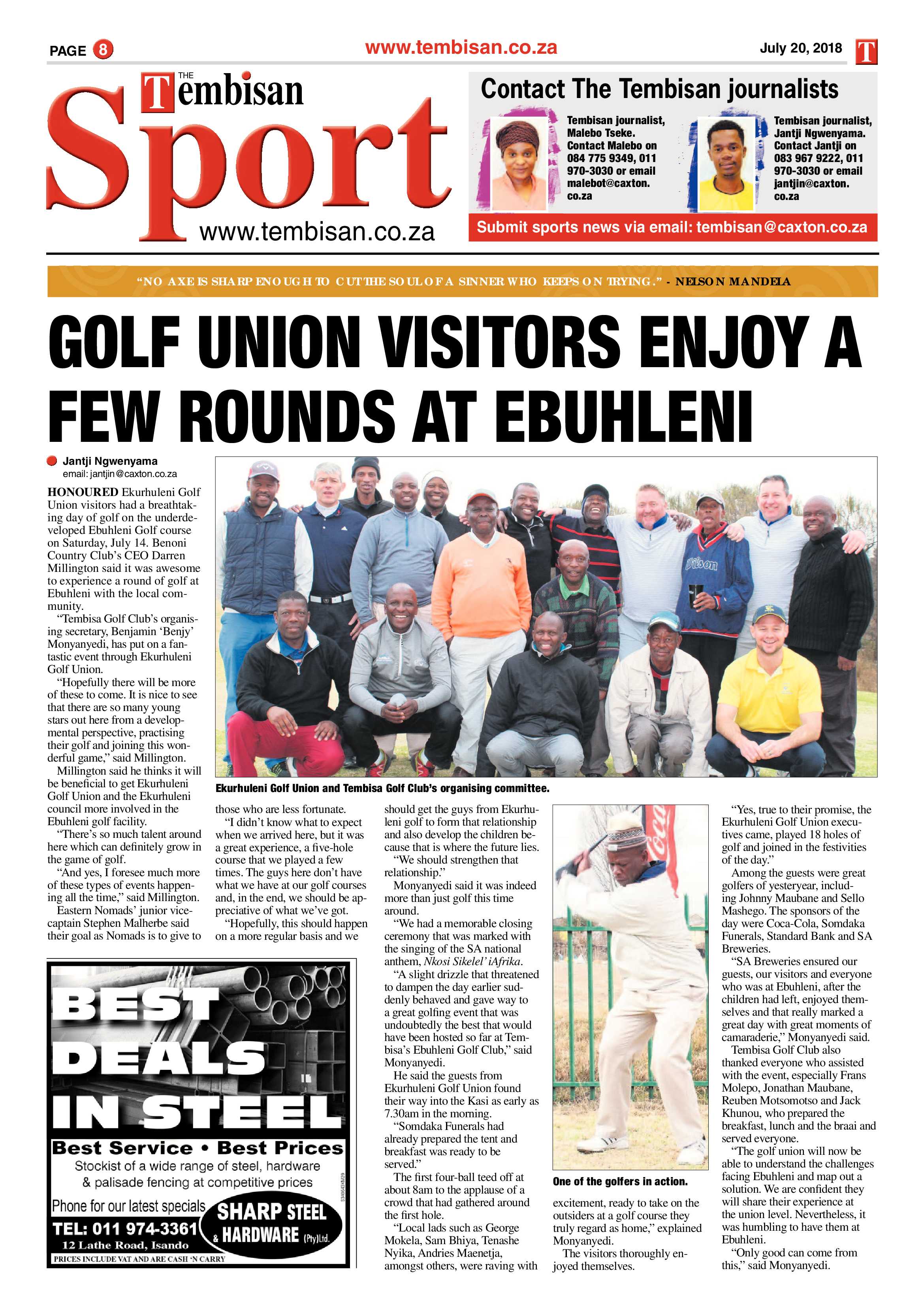 The Tembisan 23 July 2018 page 8