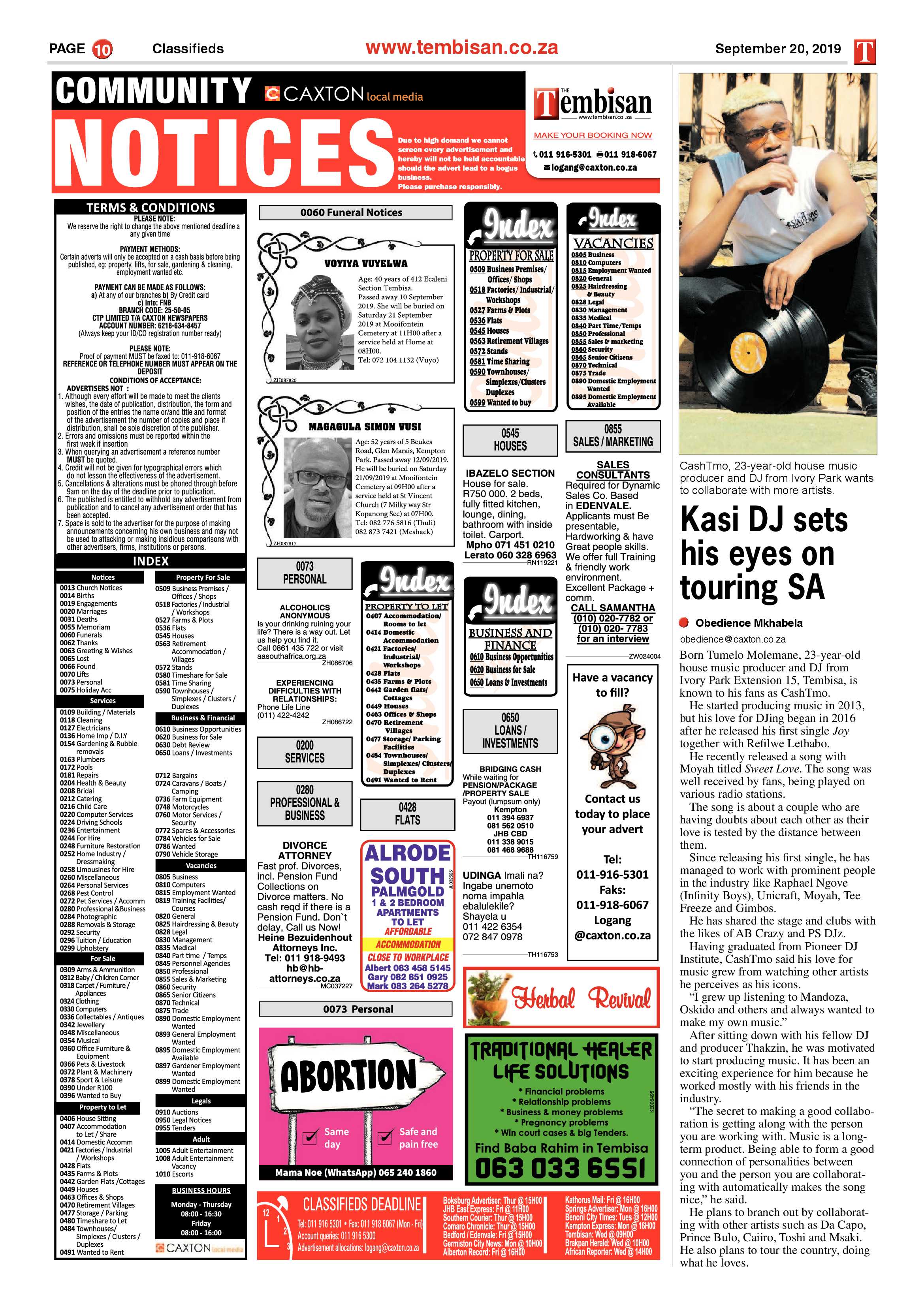 The Tembisan 23 September 2019 page 10