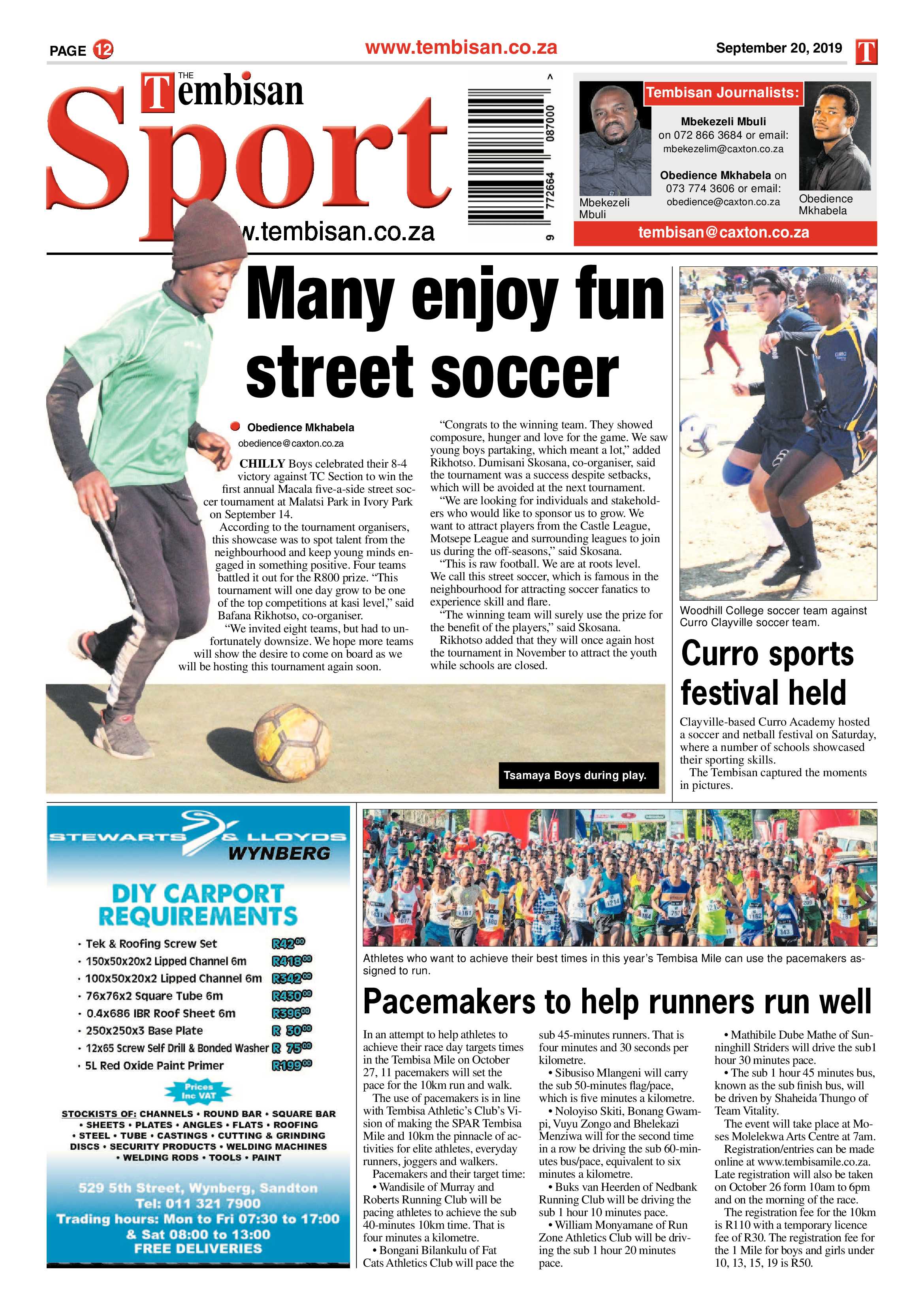 The Tembisan 23 September 2019 page 12