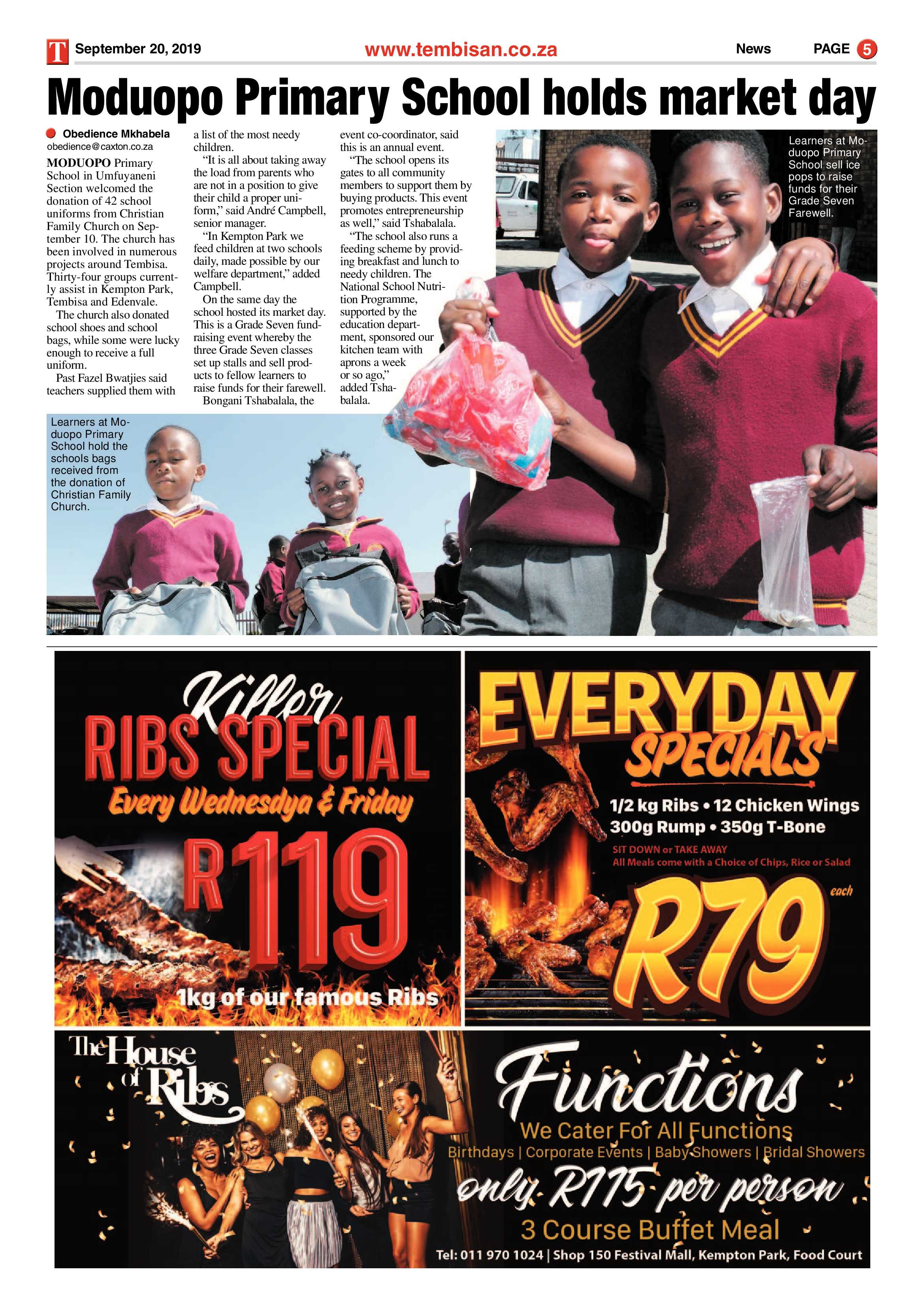 The Tembisan 23 September 2019 page 5
