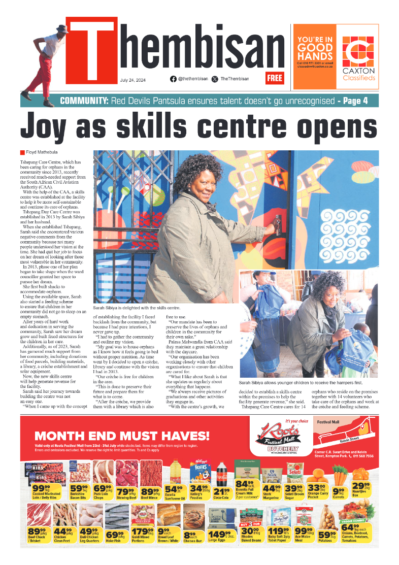 The Tembisan 24 July 2024 page 1