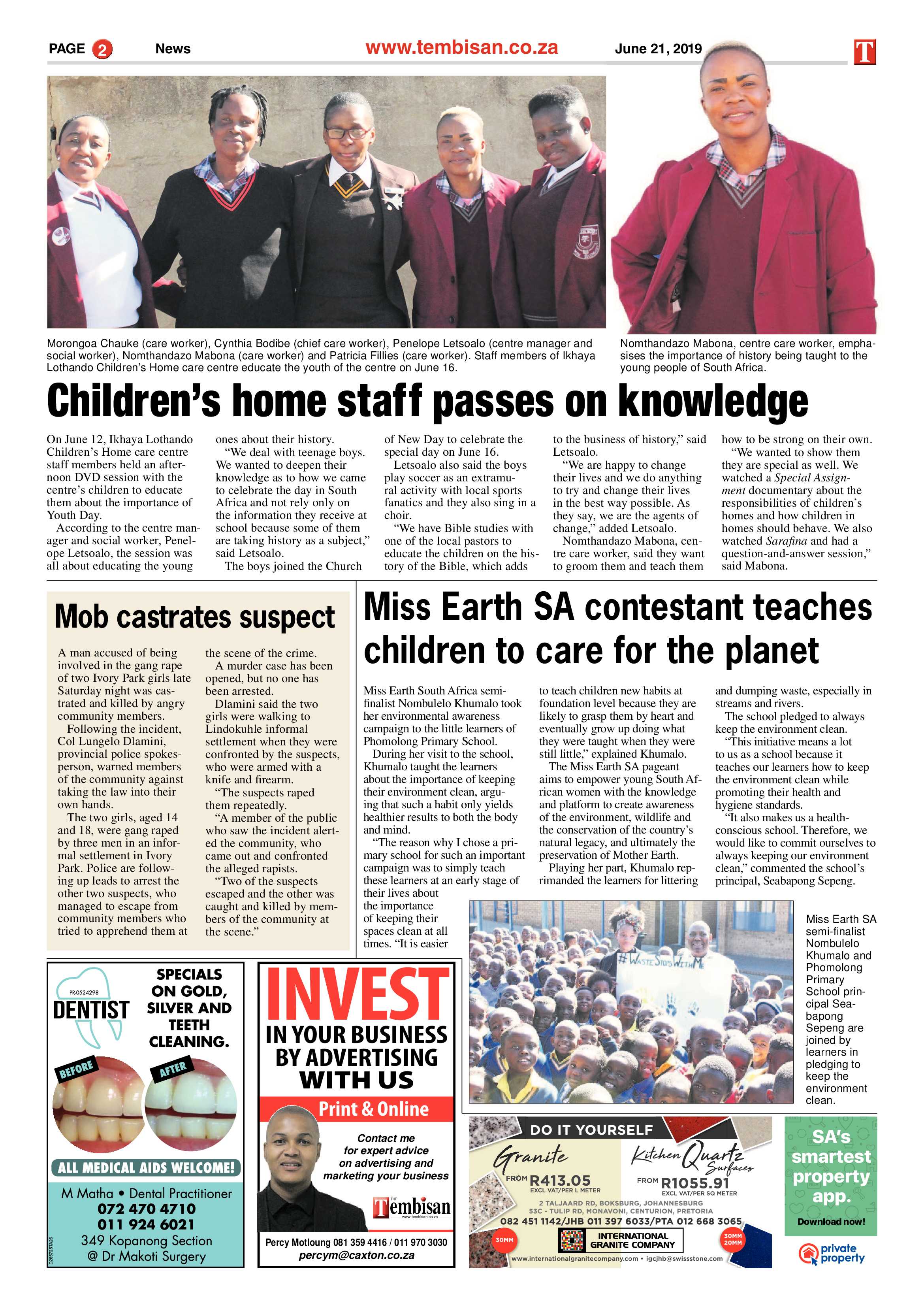 The Tembisan 24 June 2019 page 2